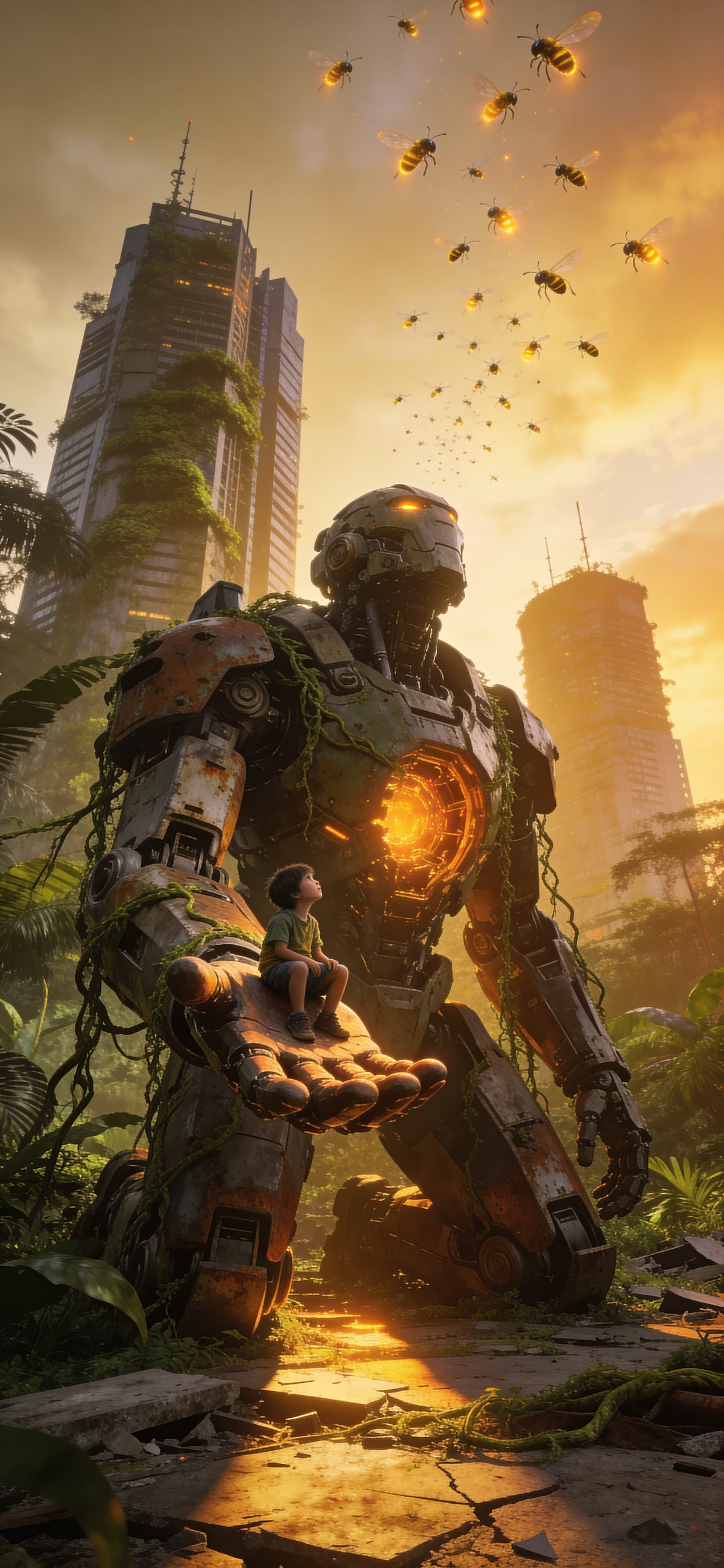 Post-Apocalyptic Protector - free phone wallpaper
