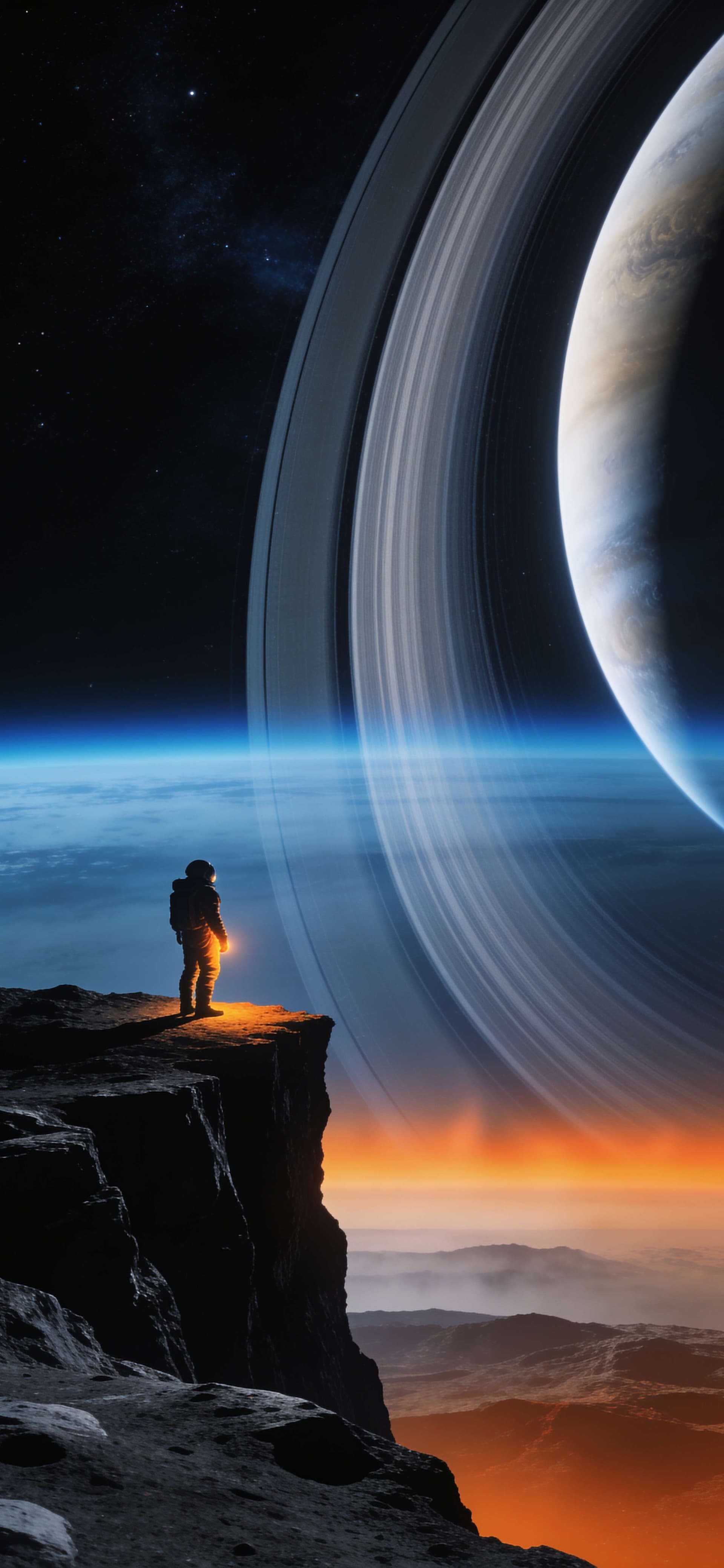 Cosmic Ring Edge - free phone wallpaper