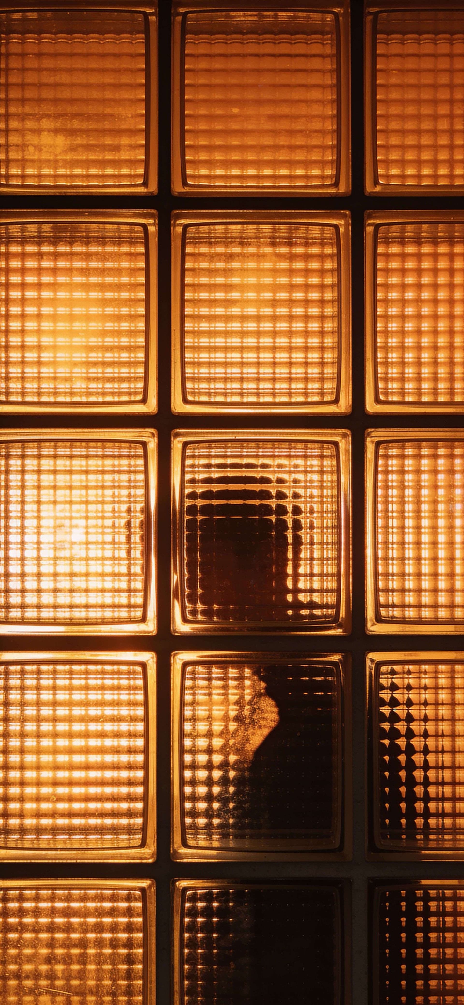 Amber Grid Glow - free phone wallpaper