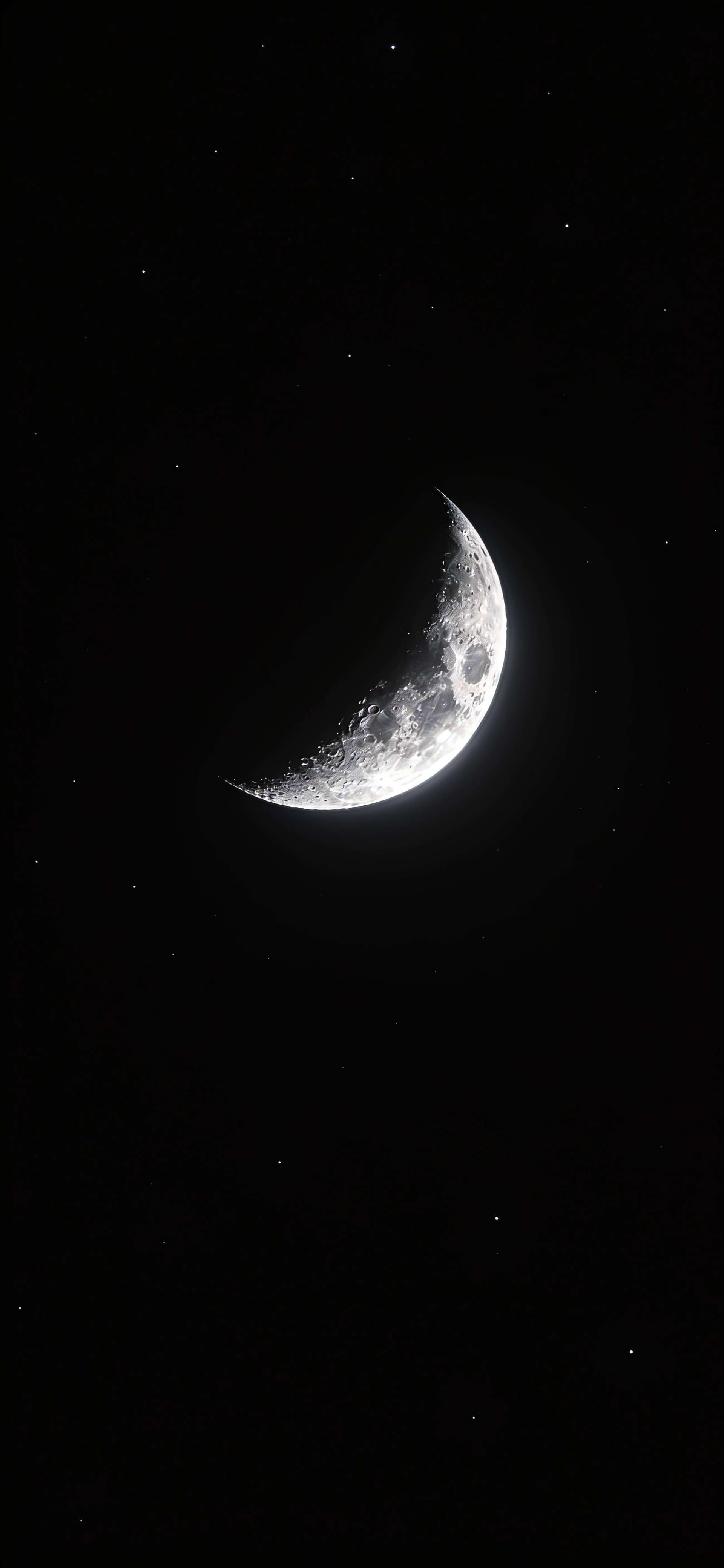 Crescent Moon Night 2 - free phone wallpaper