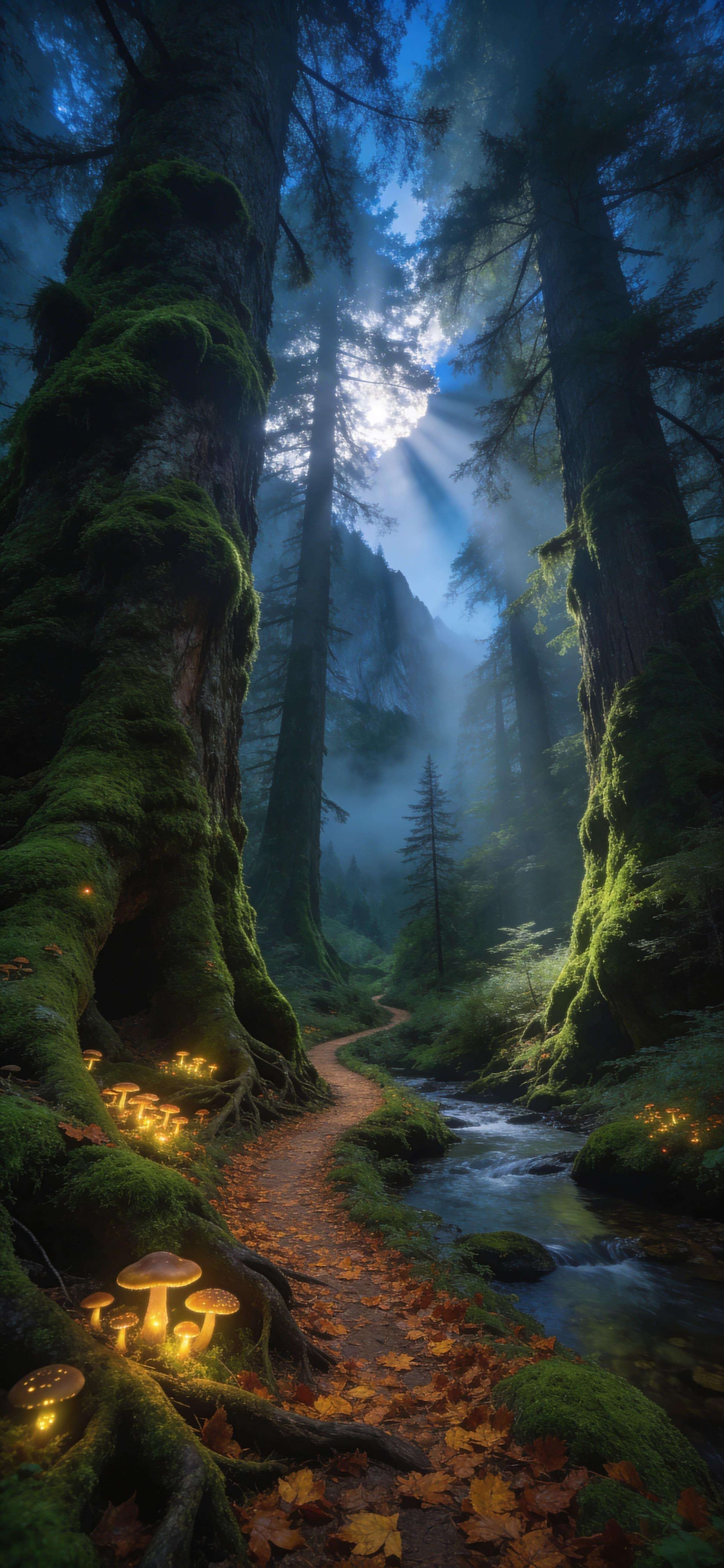 Enchanted Forest Path 2 - free phone wallpaper