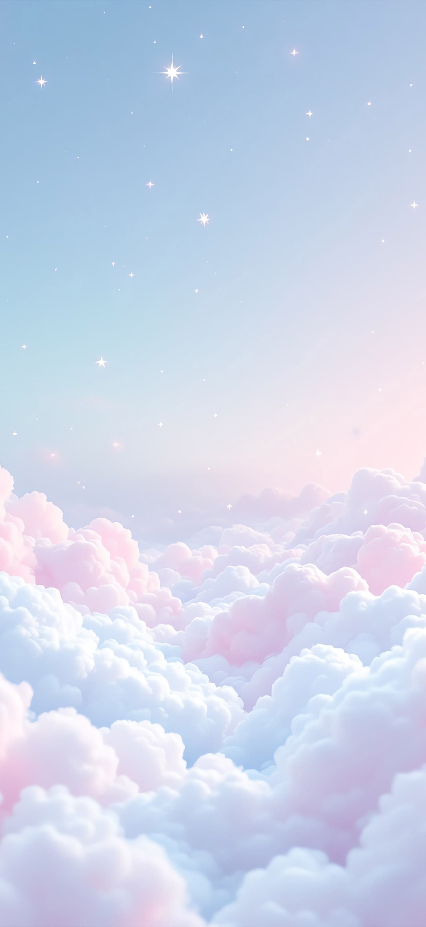 Soft Pastel Clouds 1 - free phone wallpaper