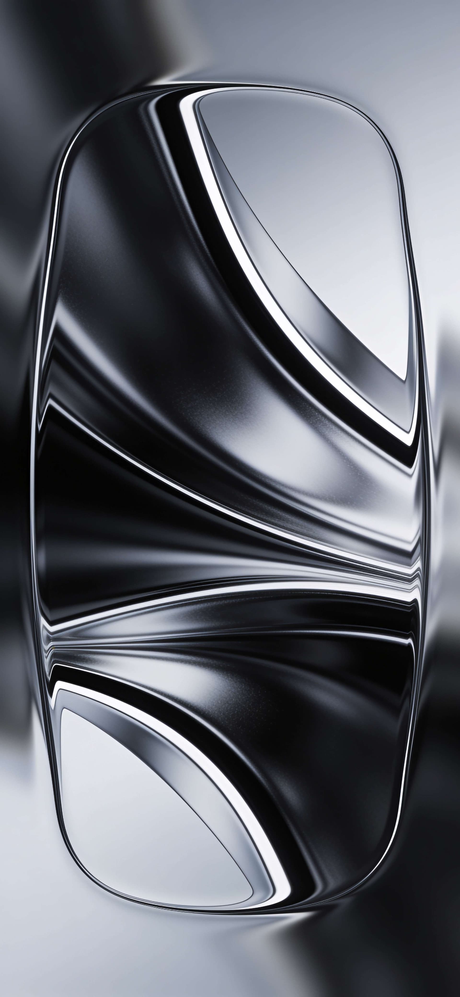 Liquid Chrome Abstract - Pro phone wallpaper