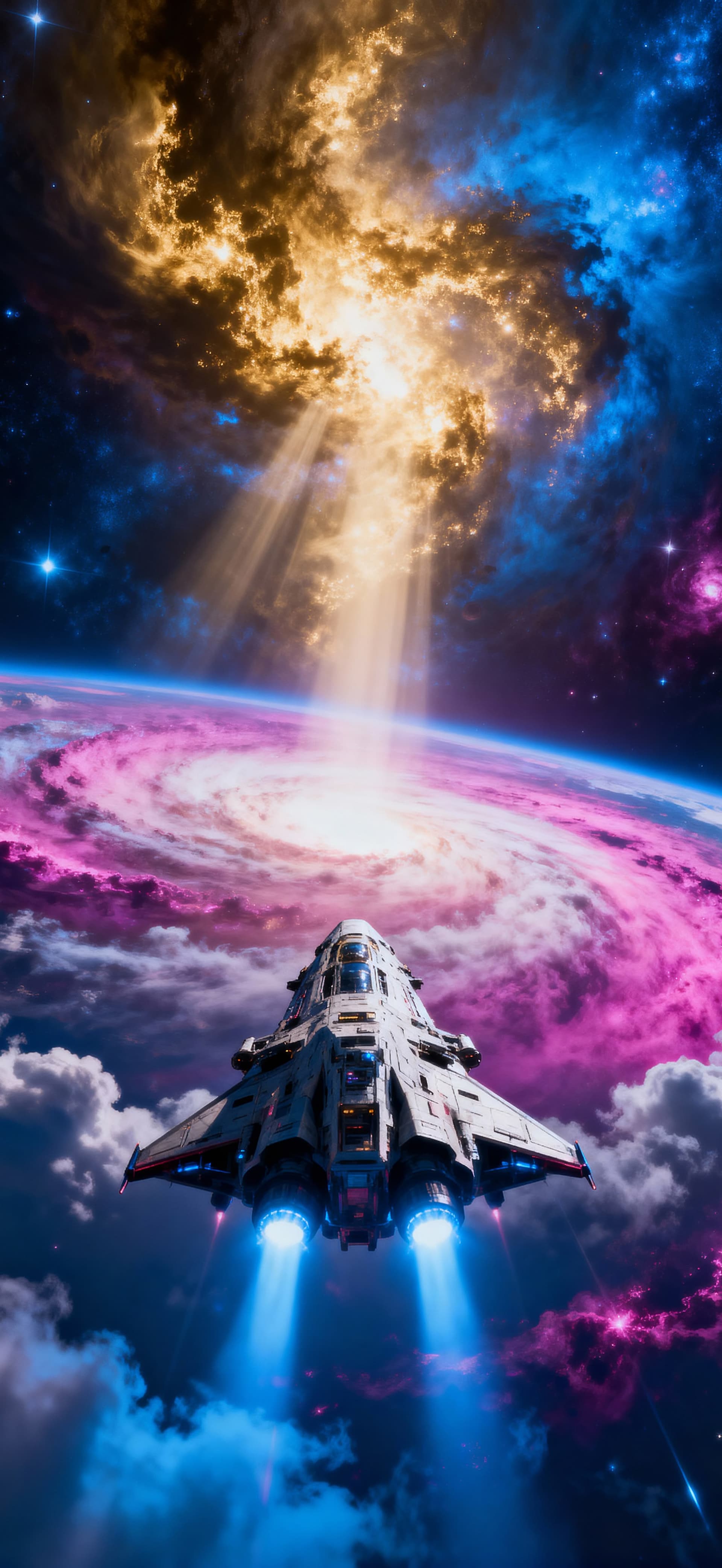 Into the Nebula 1 - free phone wallpaper