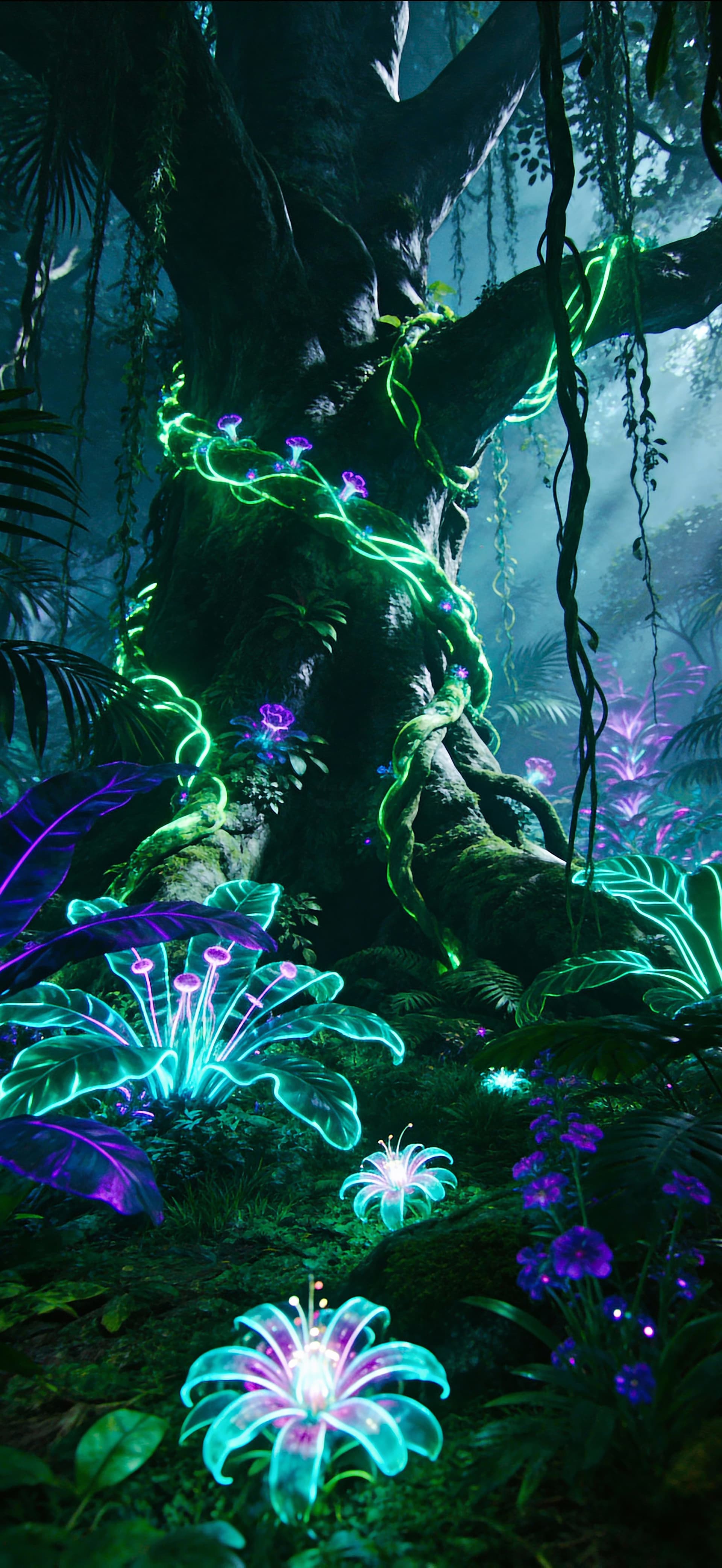 Neon Eden 3 - free phone wallpaper