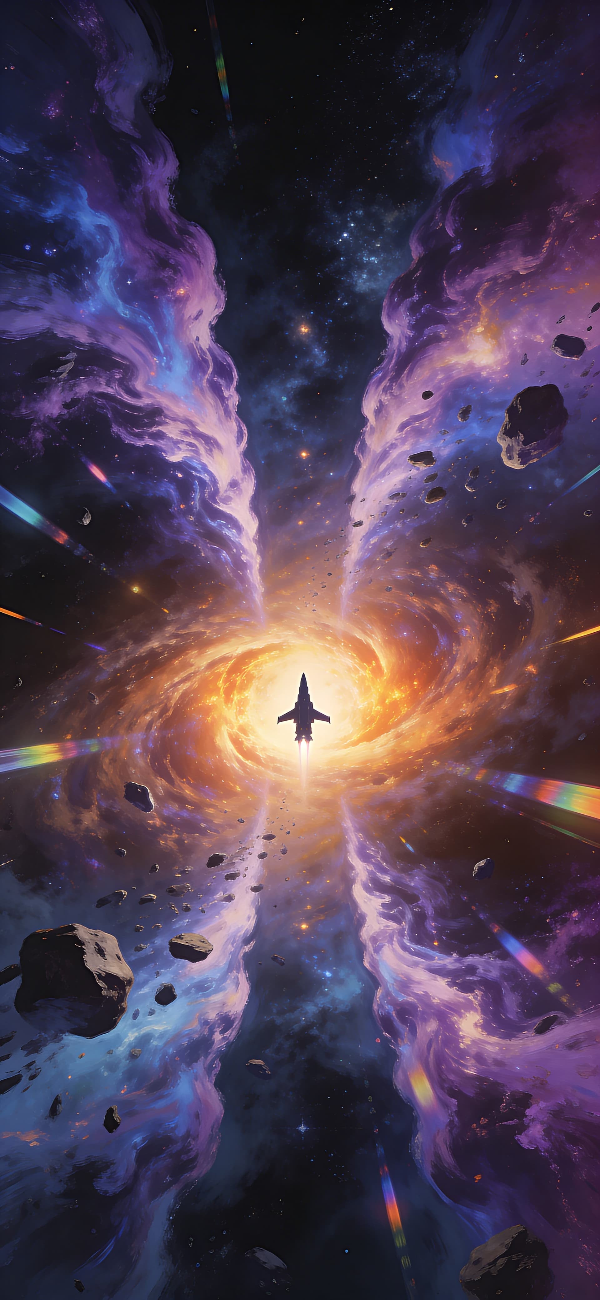 Cosmic Space Flight - free phone wallpaper