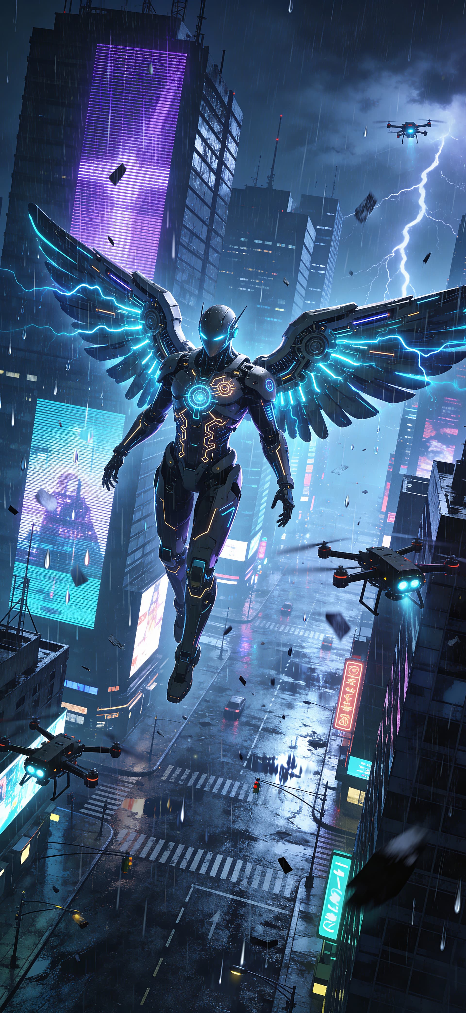 Cyber Angel 3 - free phone wallpaper