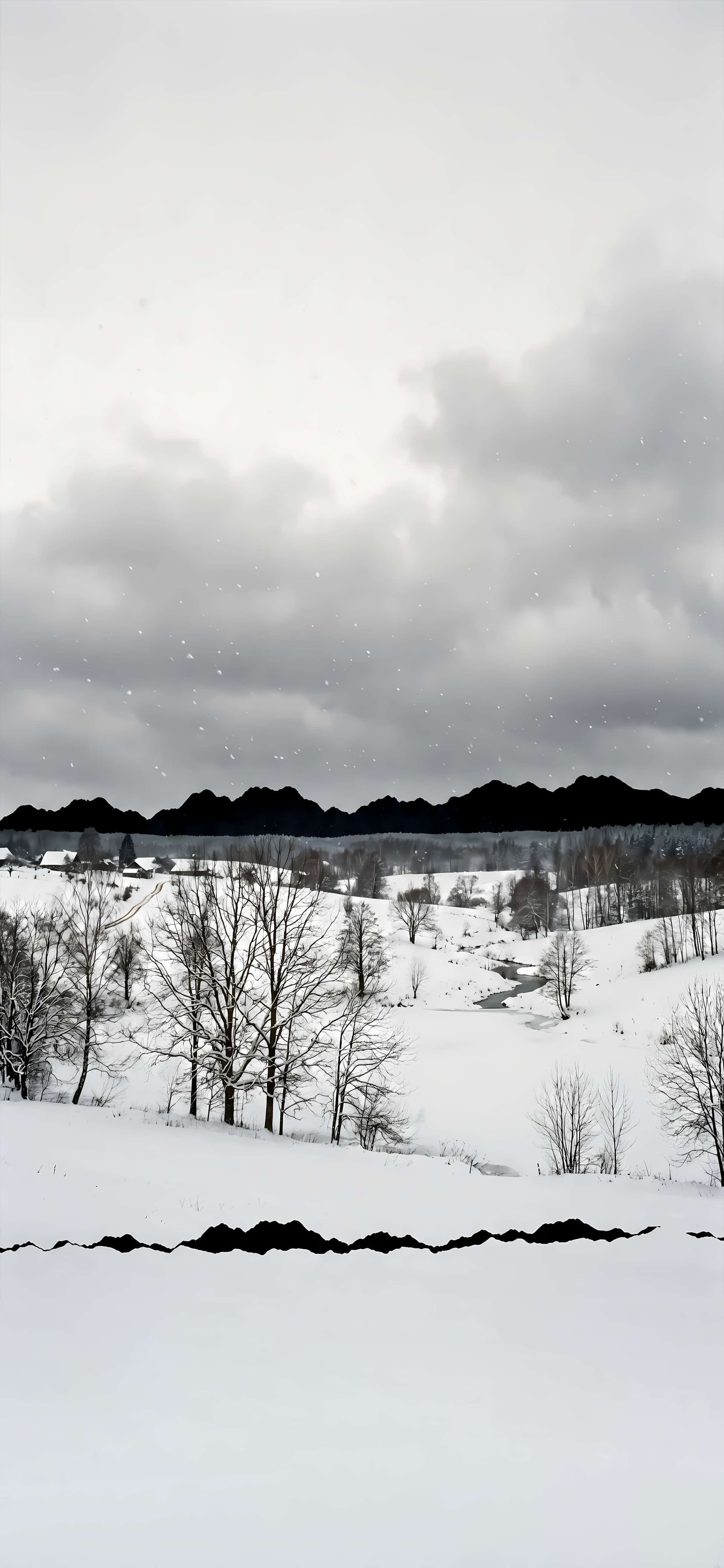 Winter White Landscape - Pro phone wallpaper