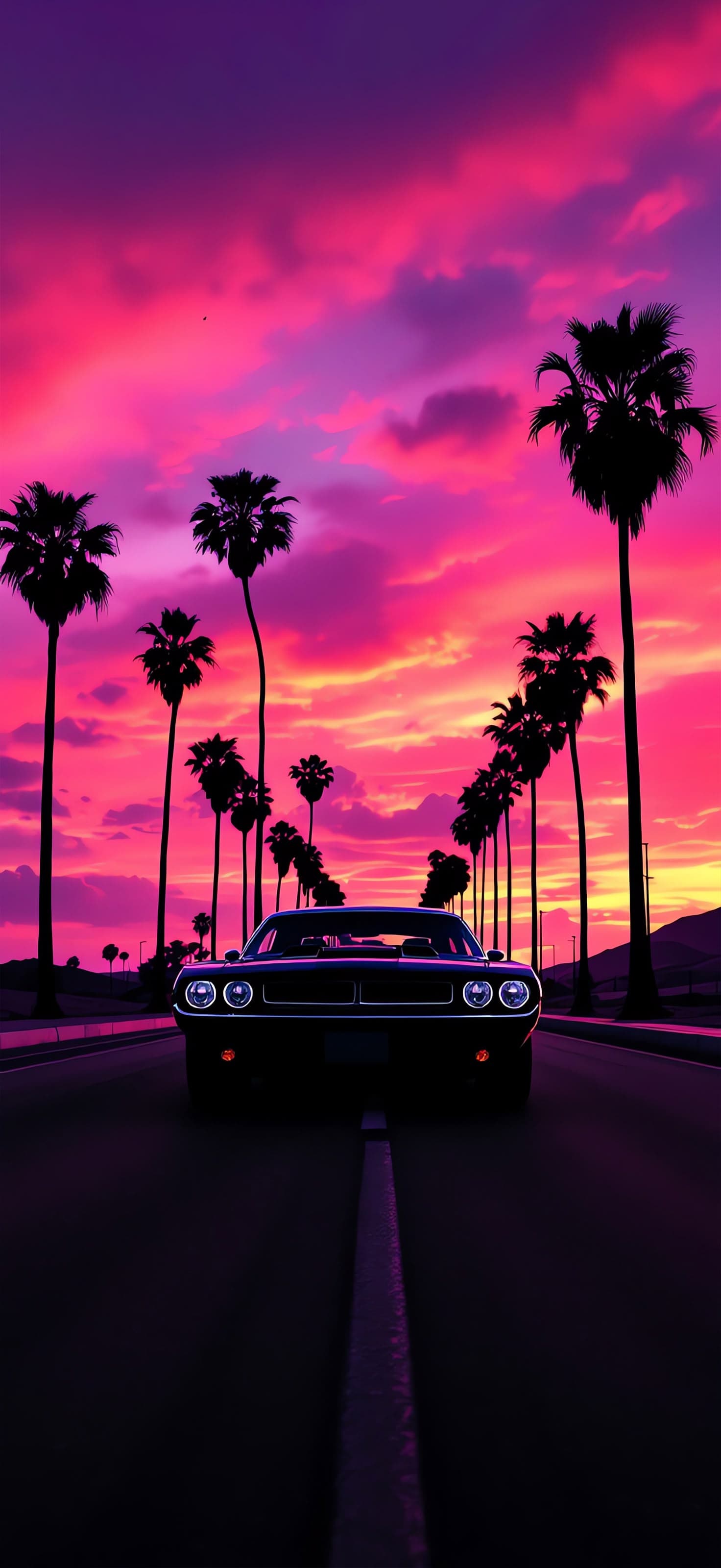 Retro Ride - free phone wallpaper