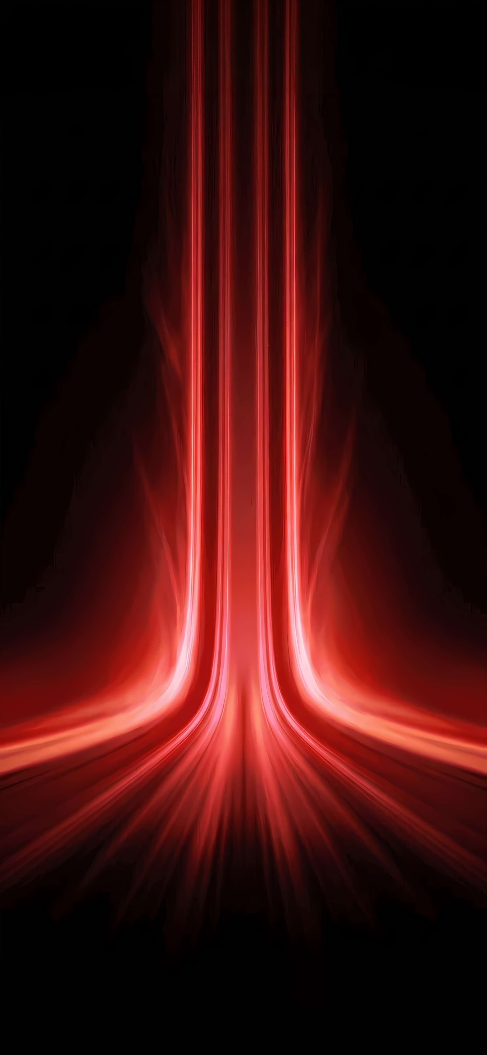 Fiery Light Trails - Pro phone wallpaper