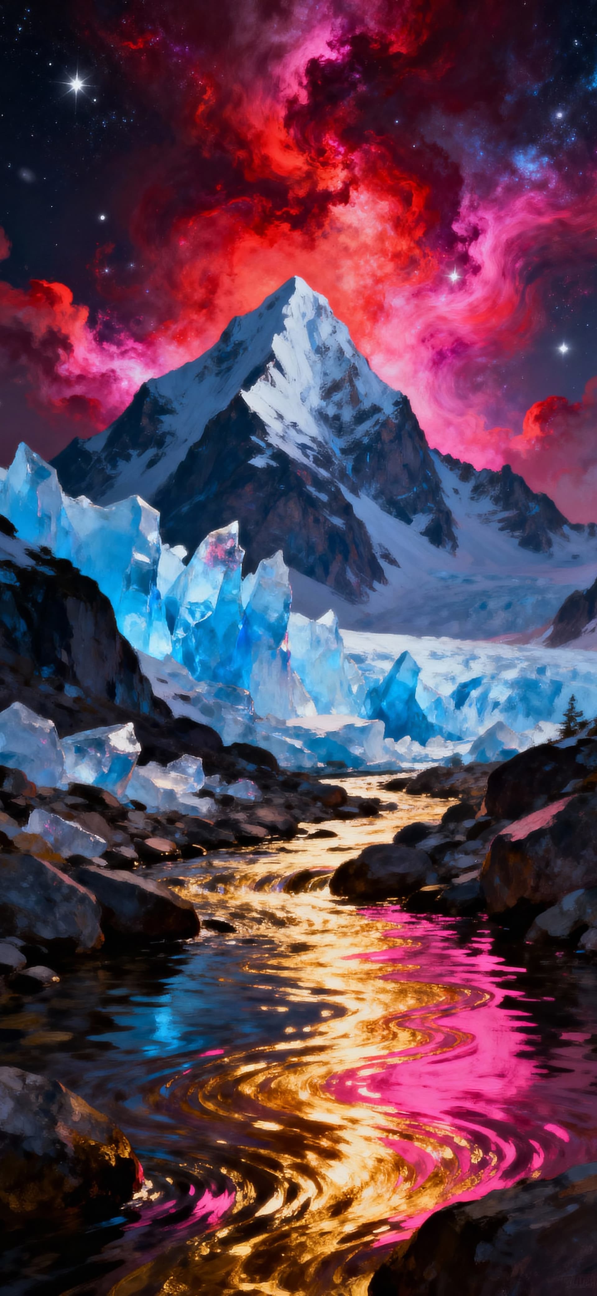 Crimson Sky Summit 1 - free phone wallpaper