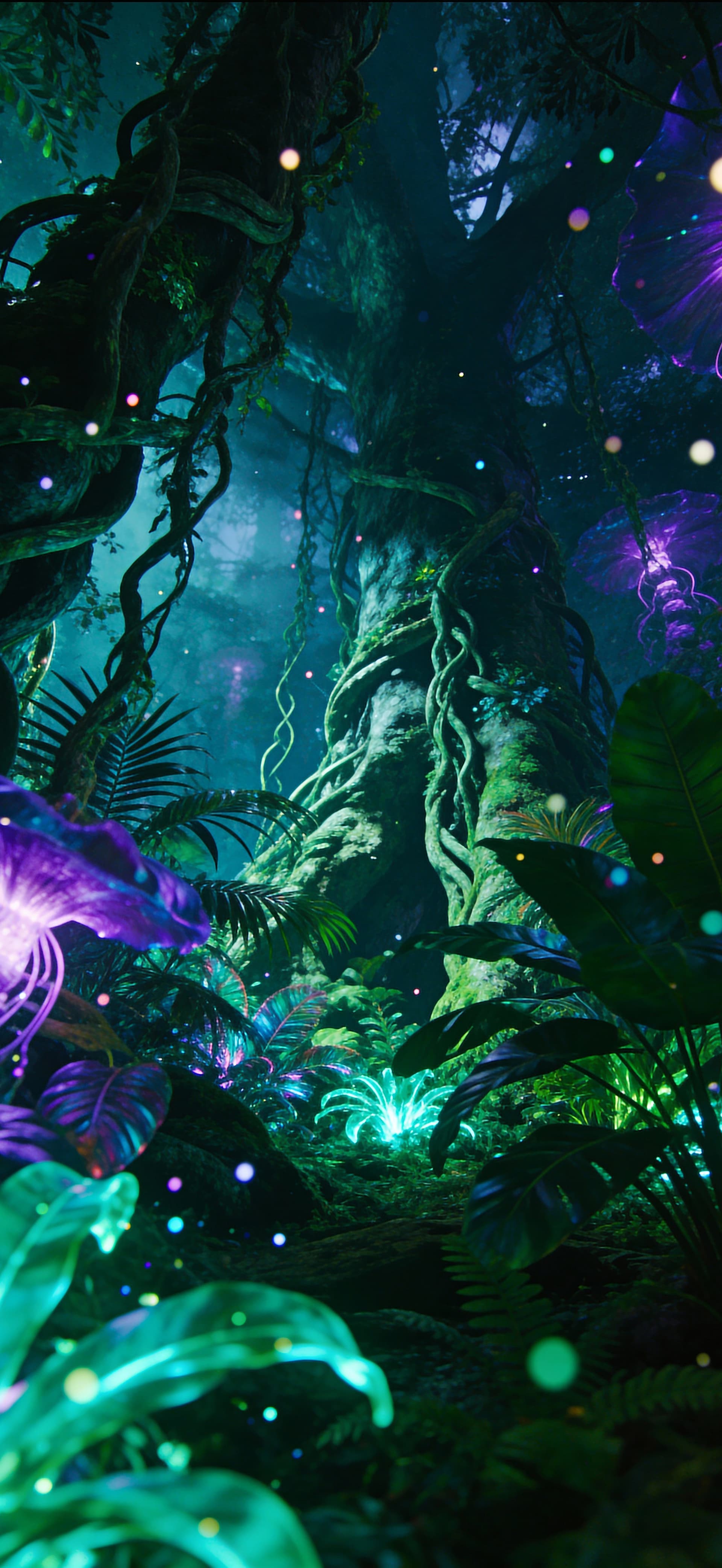 Neon Eden 2 - free phone wallpaper