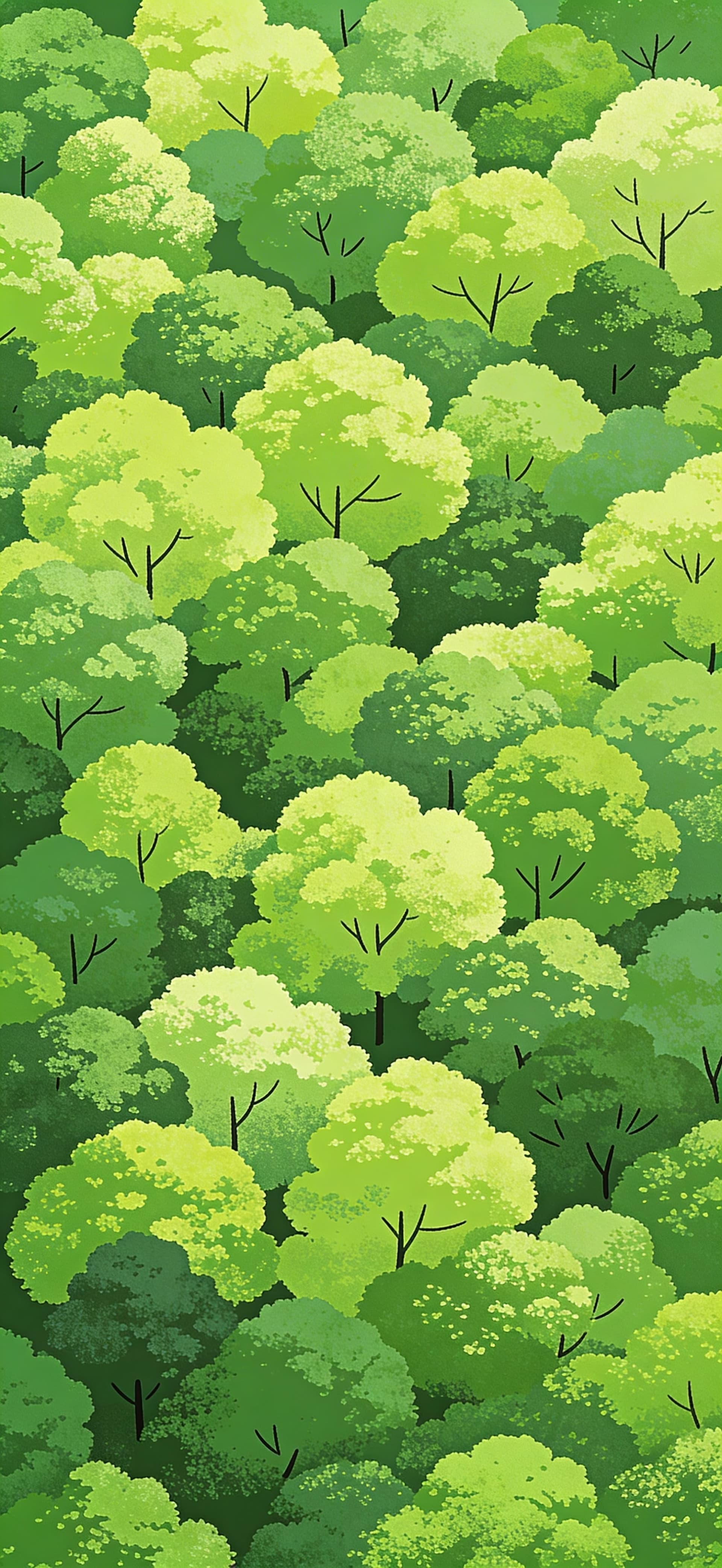 Verdant Canopy View - Pro phone wallpaper