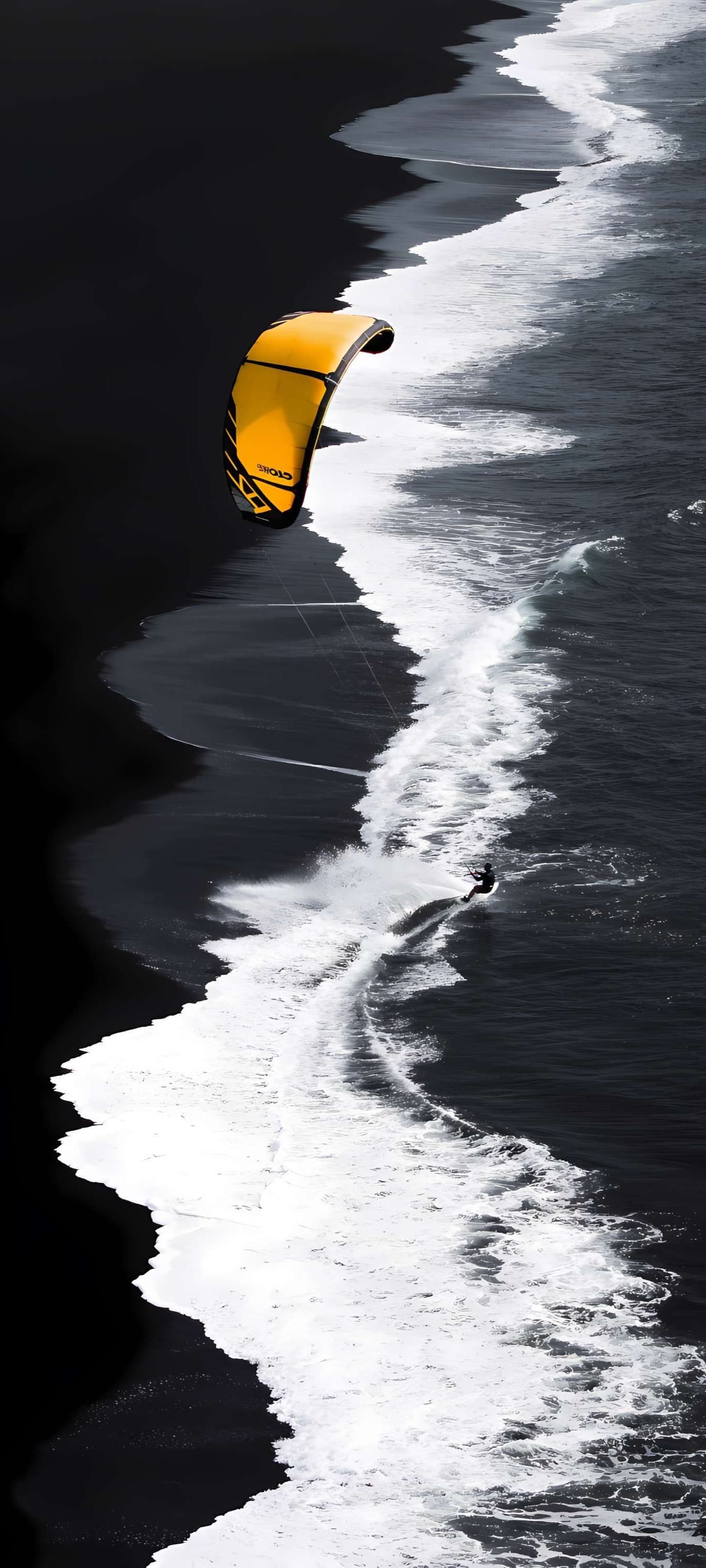 Black Sand Kiting - free phone wallpaper