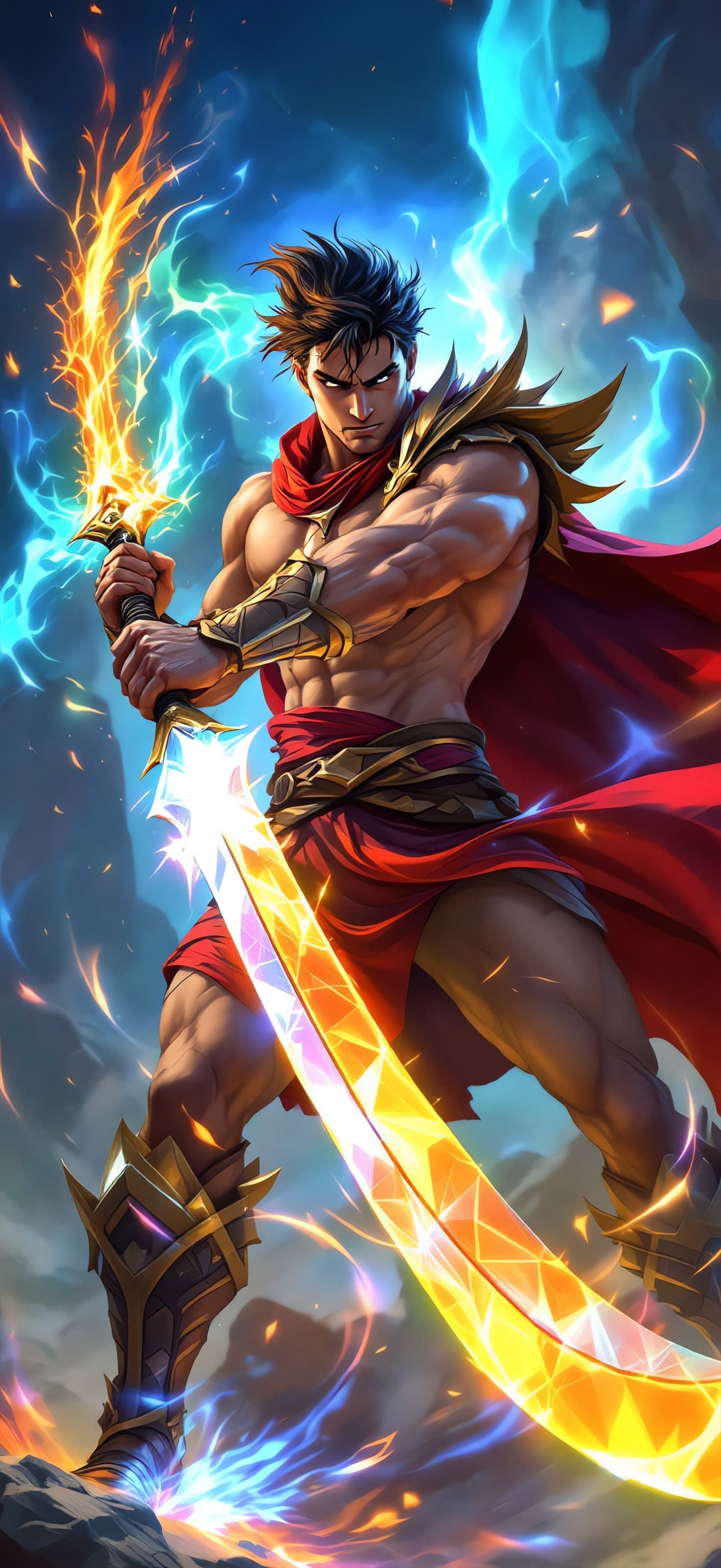 Inferno Warrior - Pro phone wallpaper