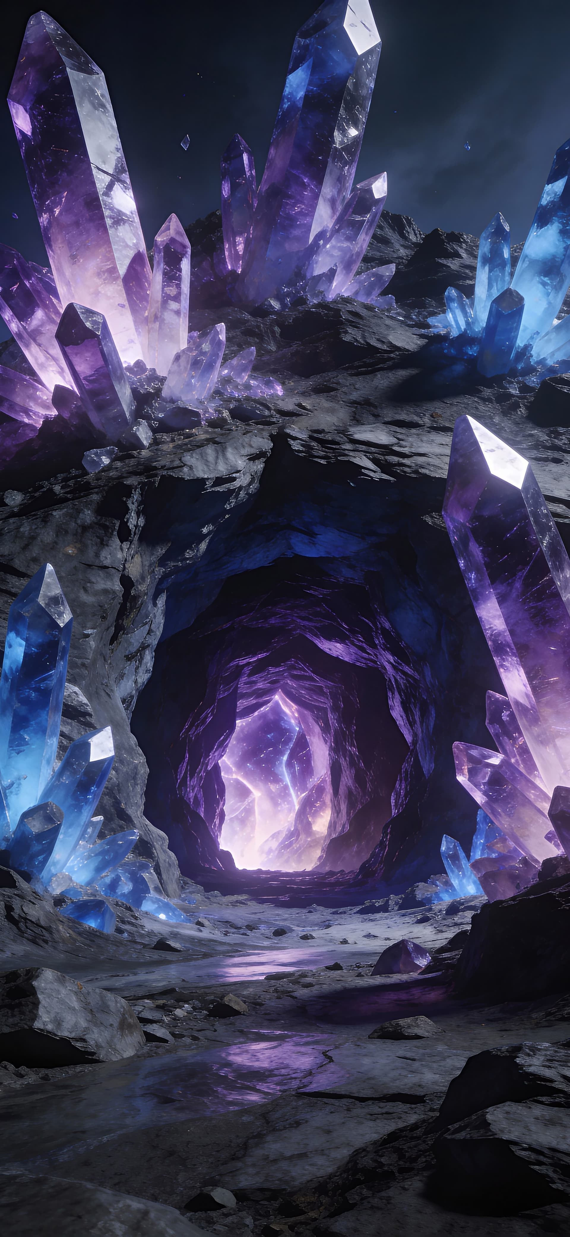Crystal Cave - Pro phone wallpaper