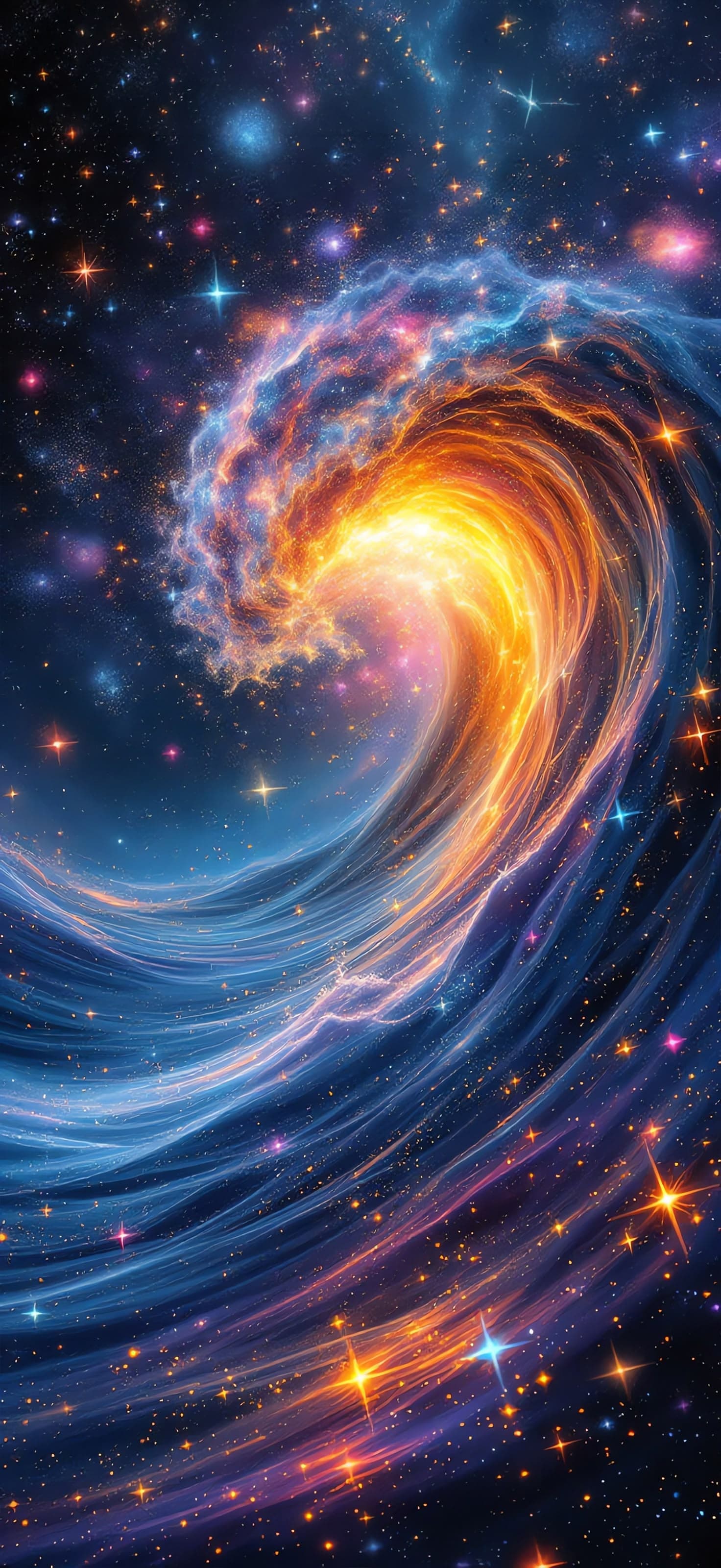 Stellar Wave 1 - Pro phone wallpaper