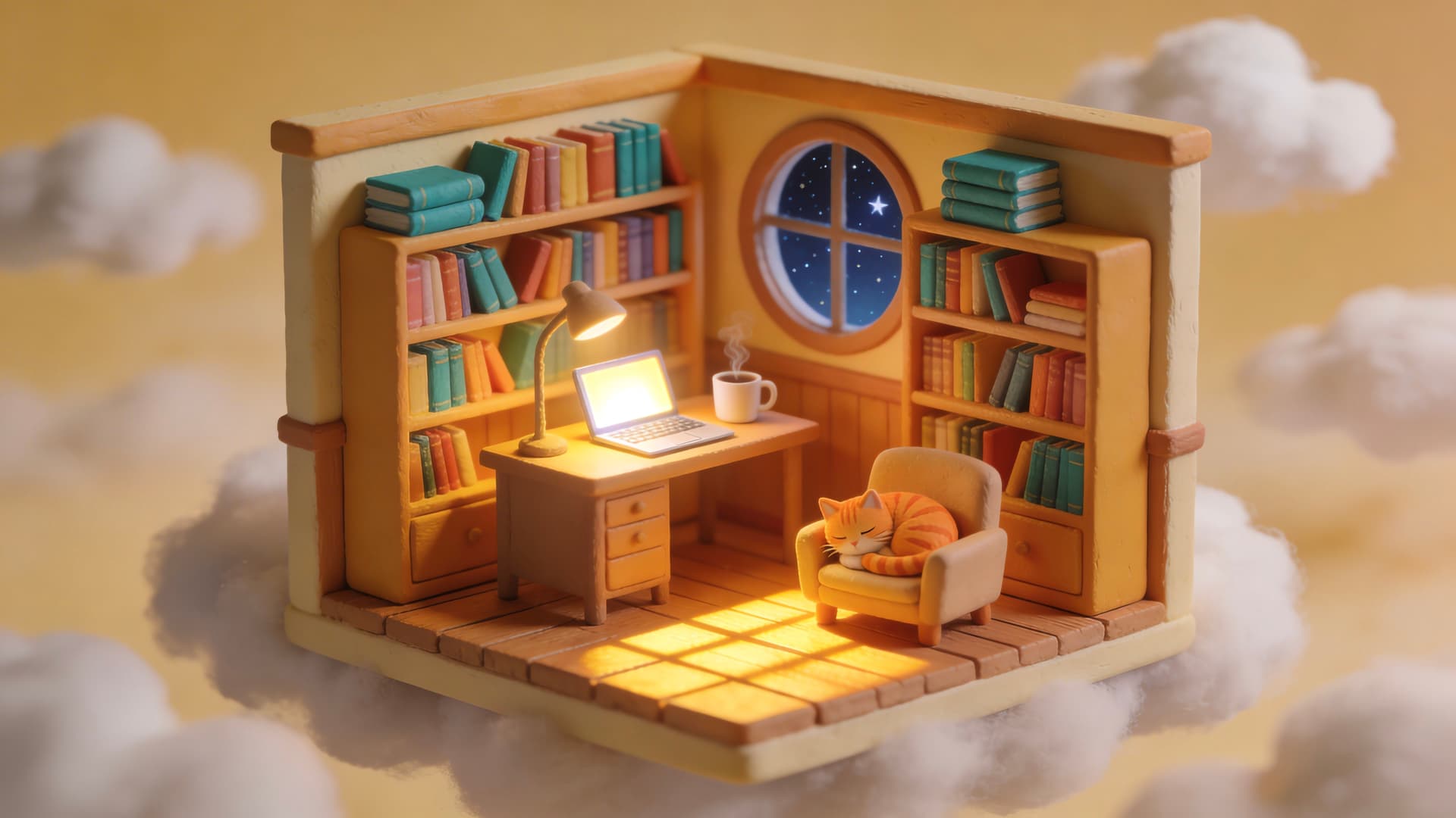 Cozy Cloud Room - Pro desktop wallpaper