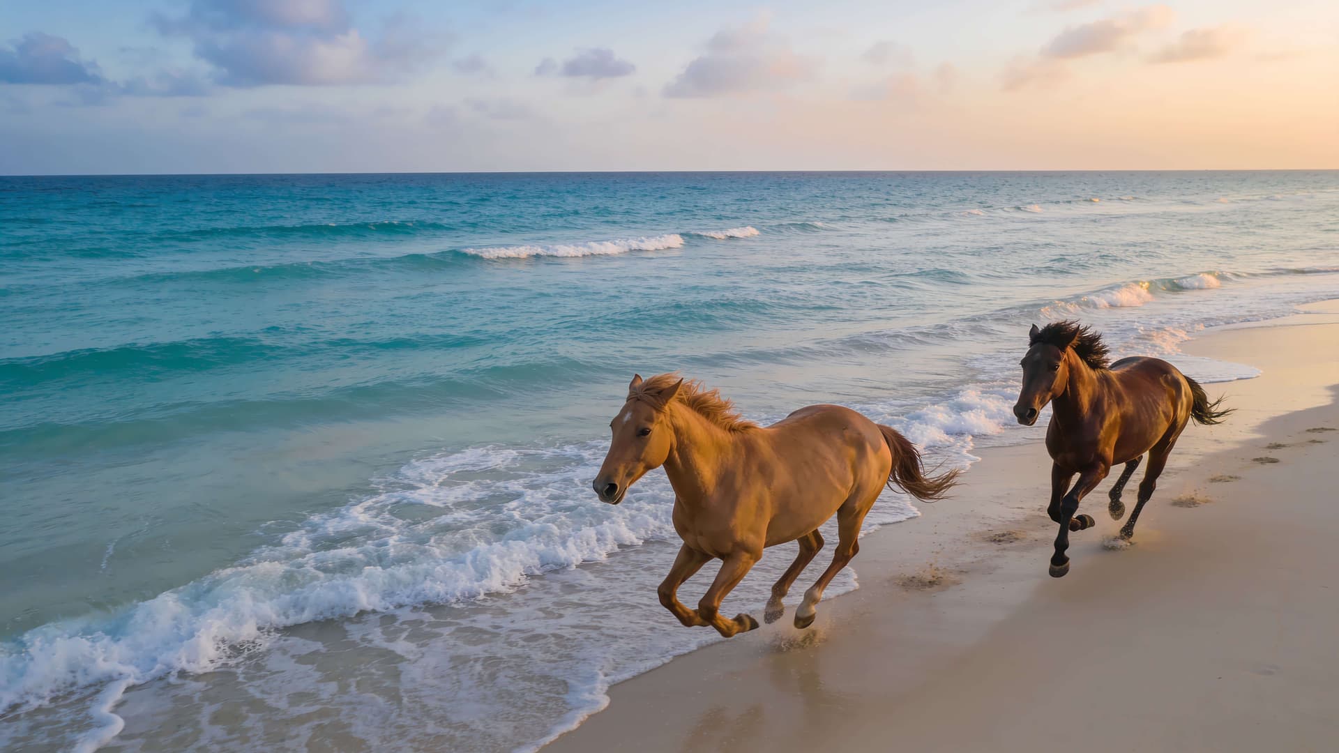 Shoreline Wild Gallop - Pro desktop wallpaper