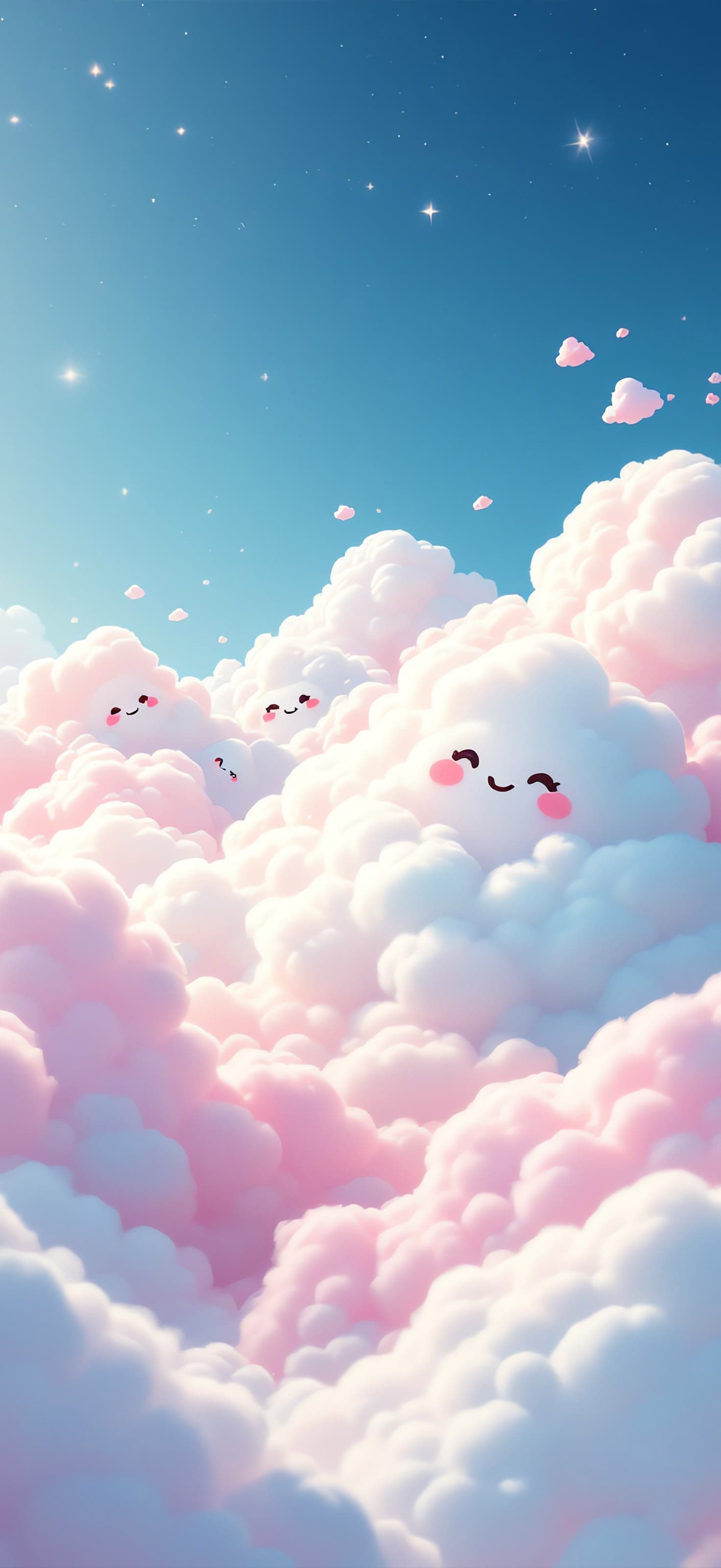 Cotton Candy Clouds 3 - free phone wallpaper
