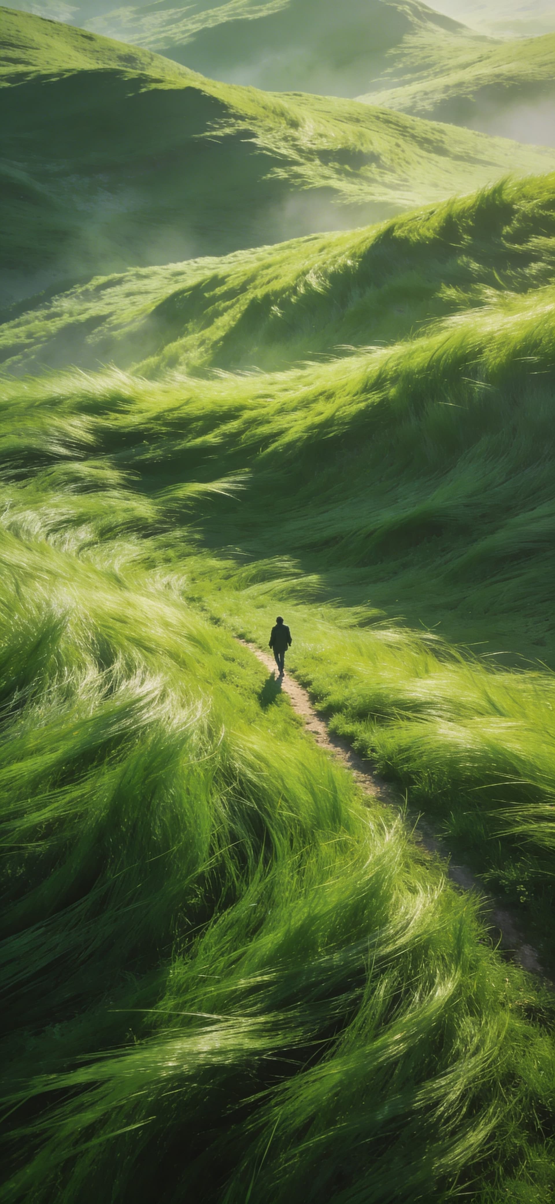 Emerald Meadow Walk - free phone wallpaper