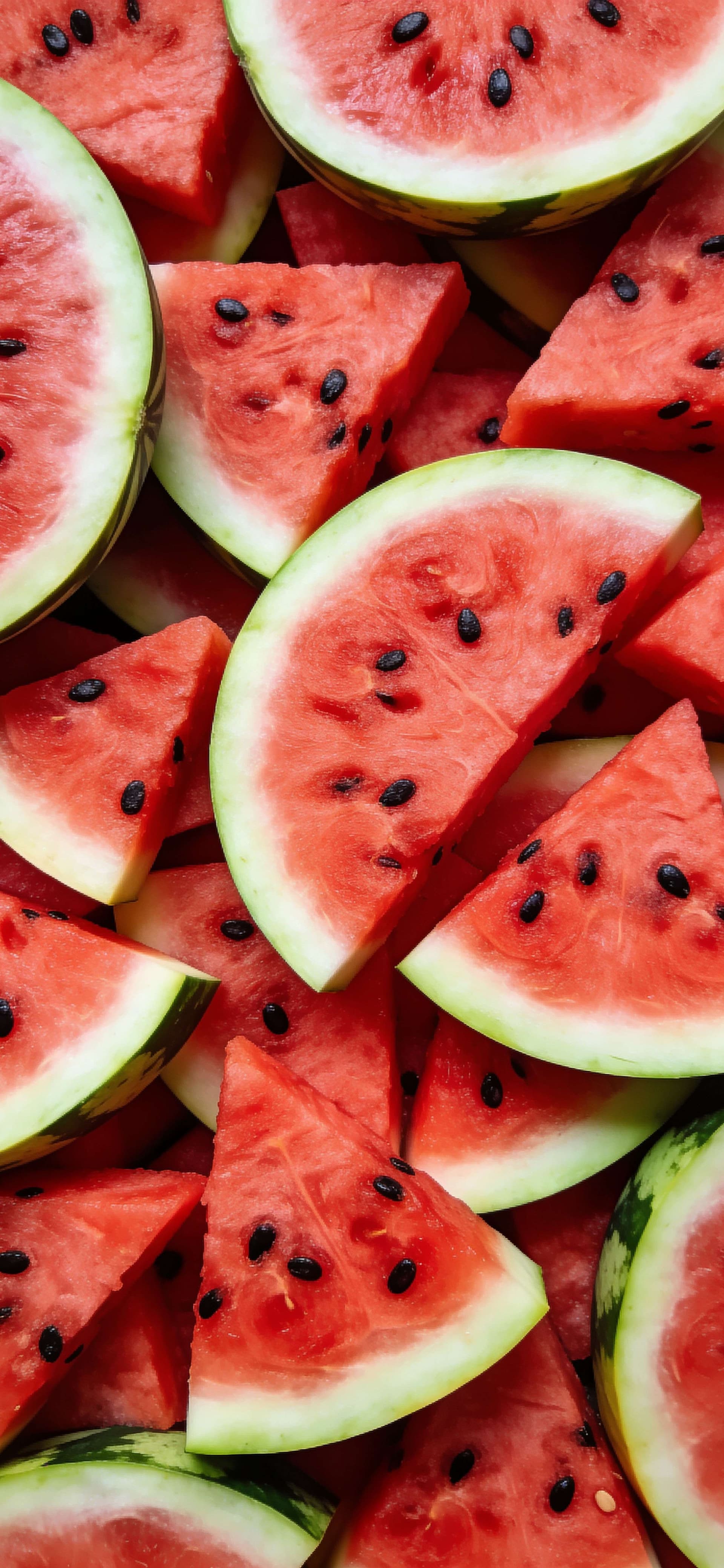Summer Watermelon Slices - free phone wallpaper