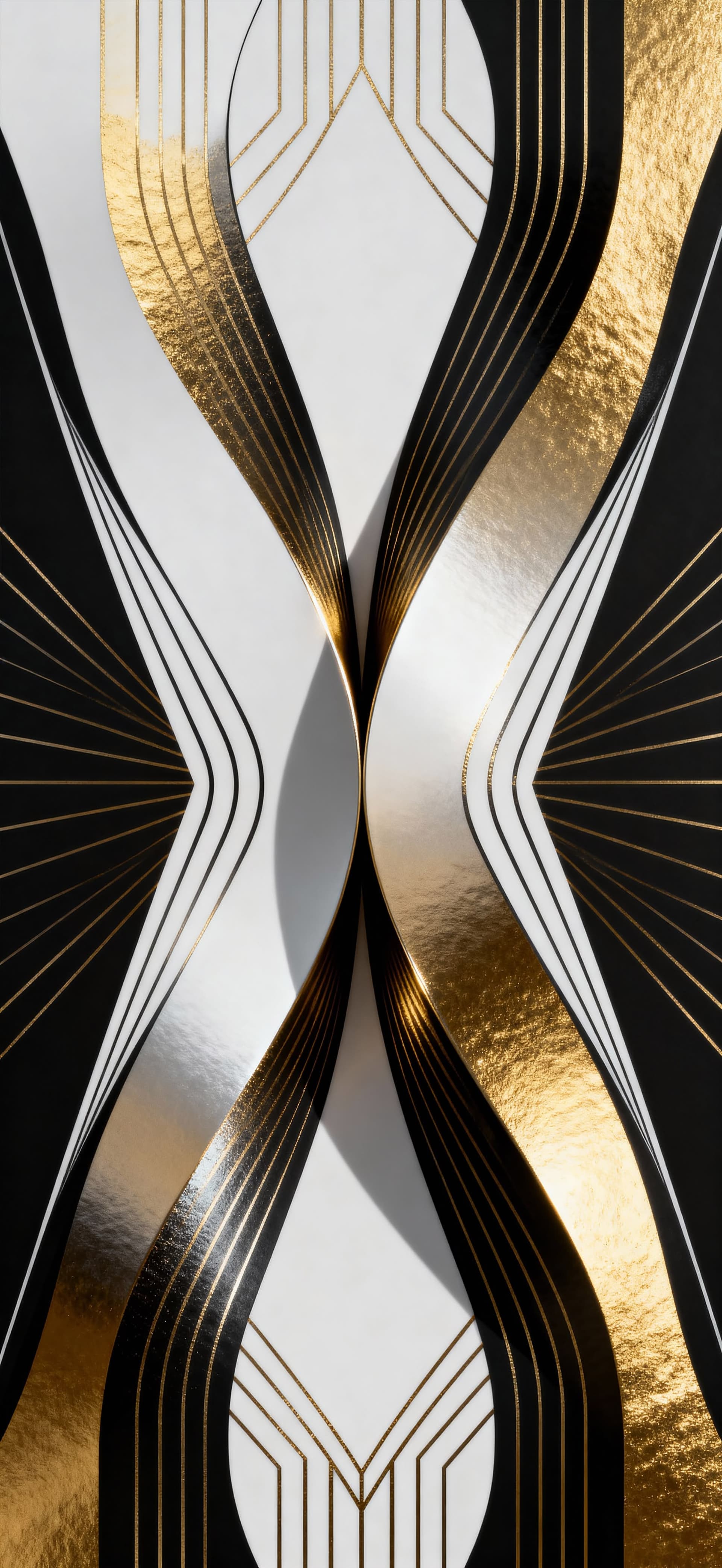 Golden Geometry 3 - free phone wallpaper