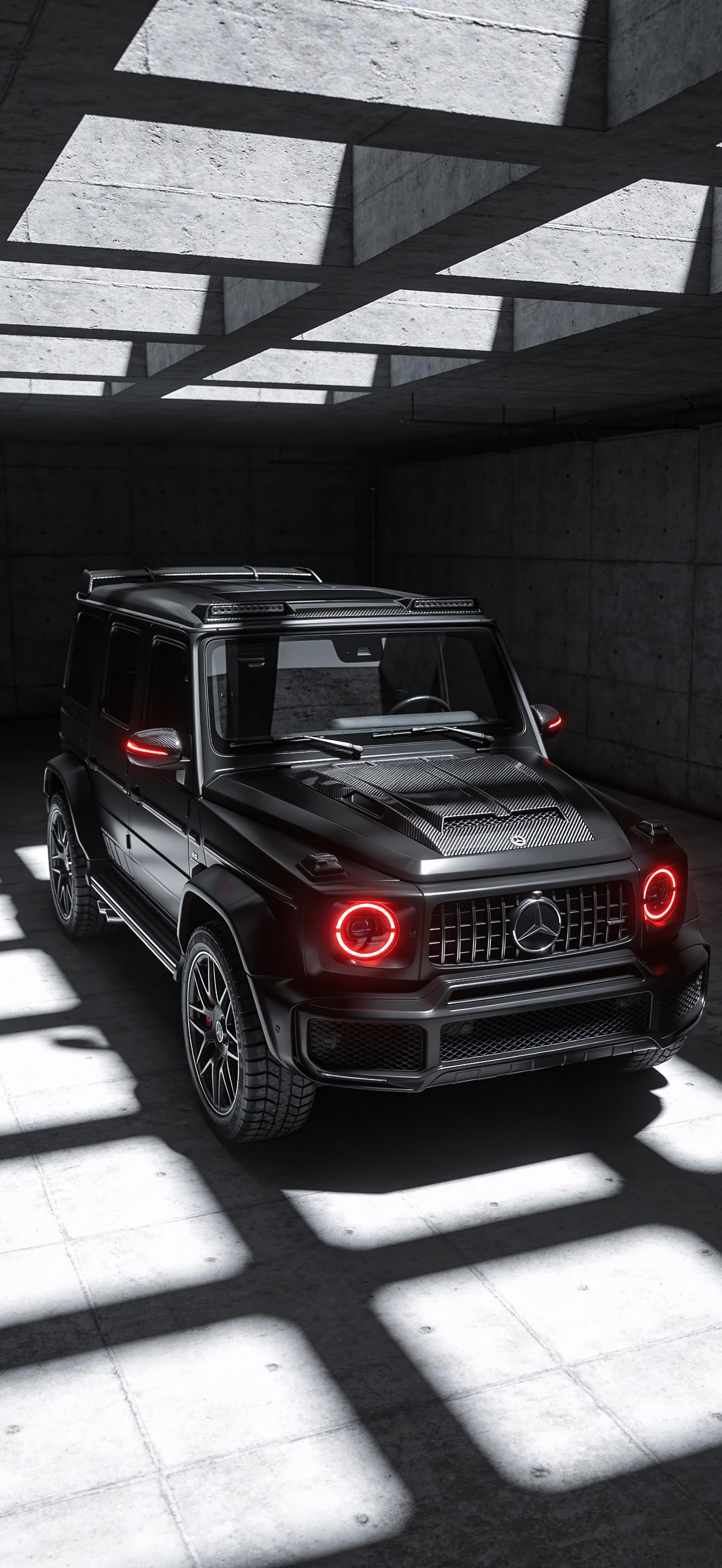 Dark Car Shadows - Pro phone wallpaper