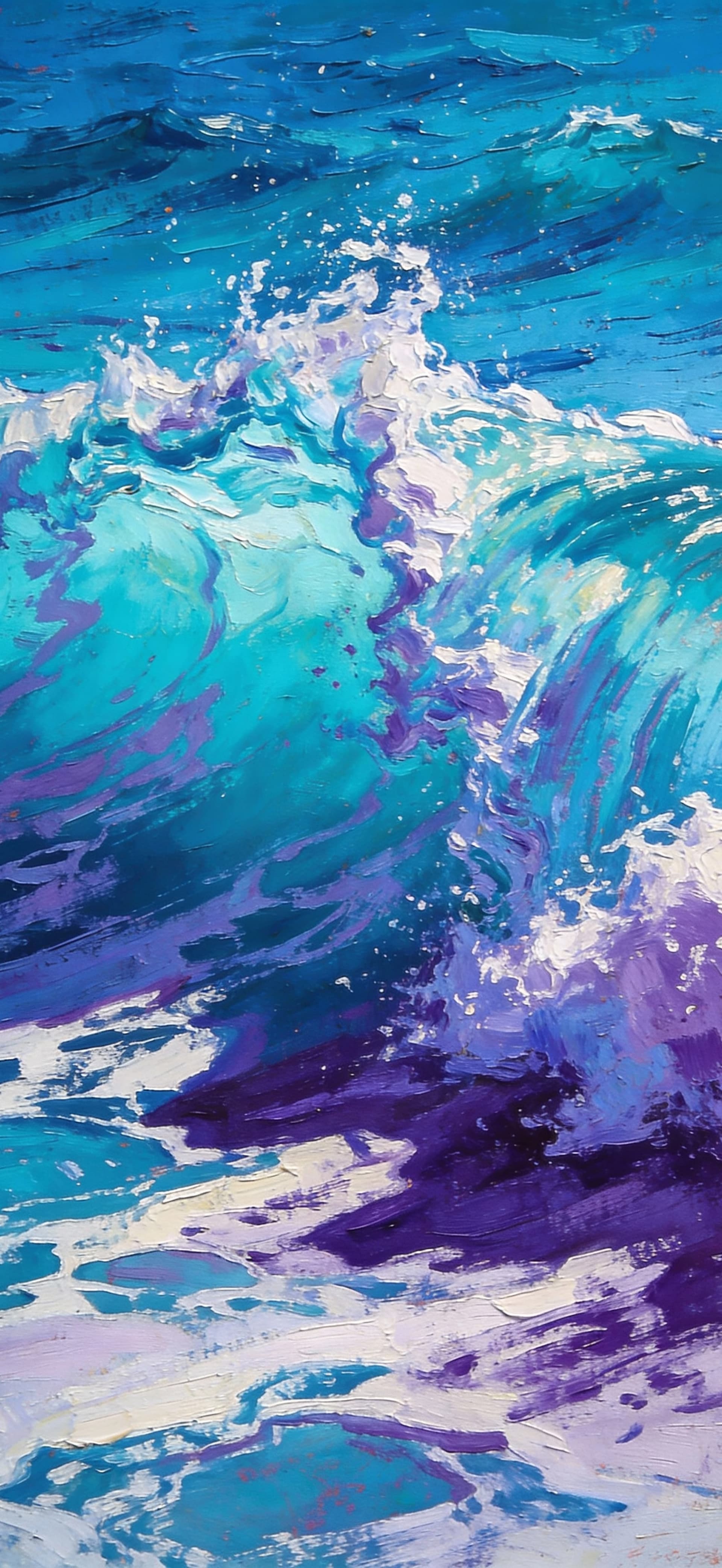 Ocean Wave Art - free phone wallpaper