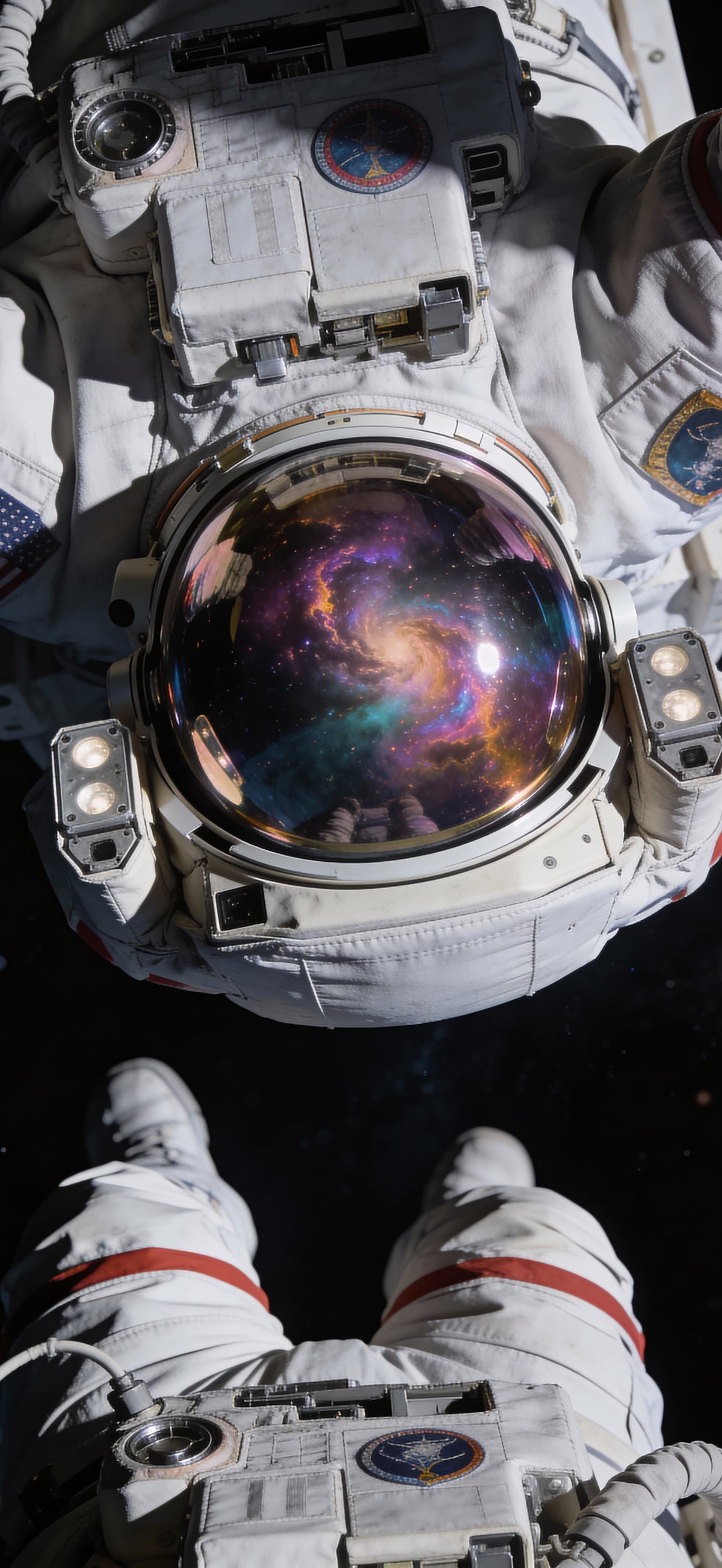 Astronaut Reflection - Pro phone wallpaper