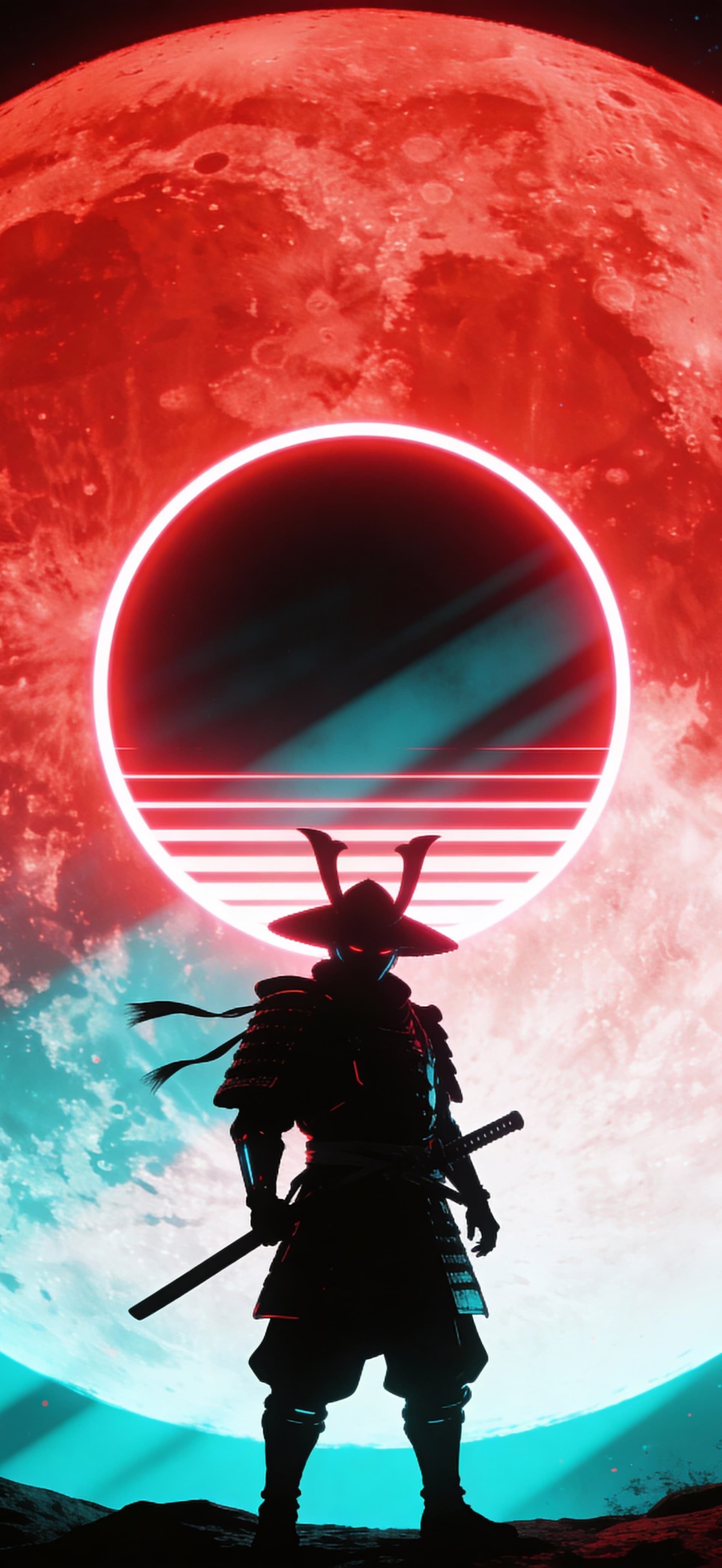 Crimson Eclipse Samurai 3 - Pro phone wallpaper
