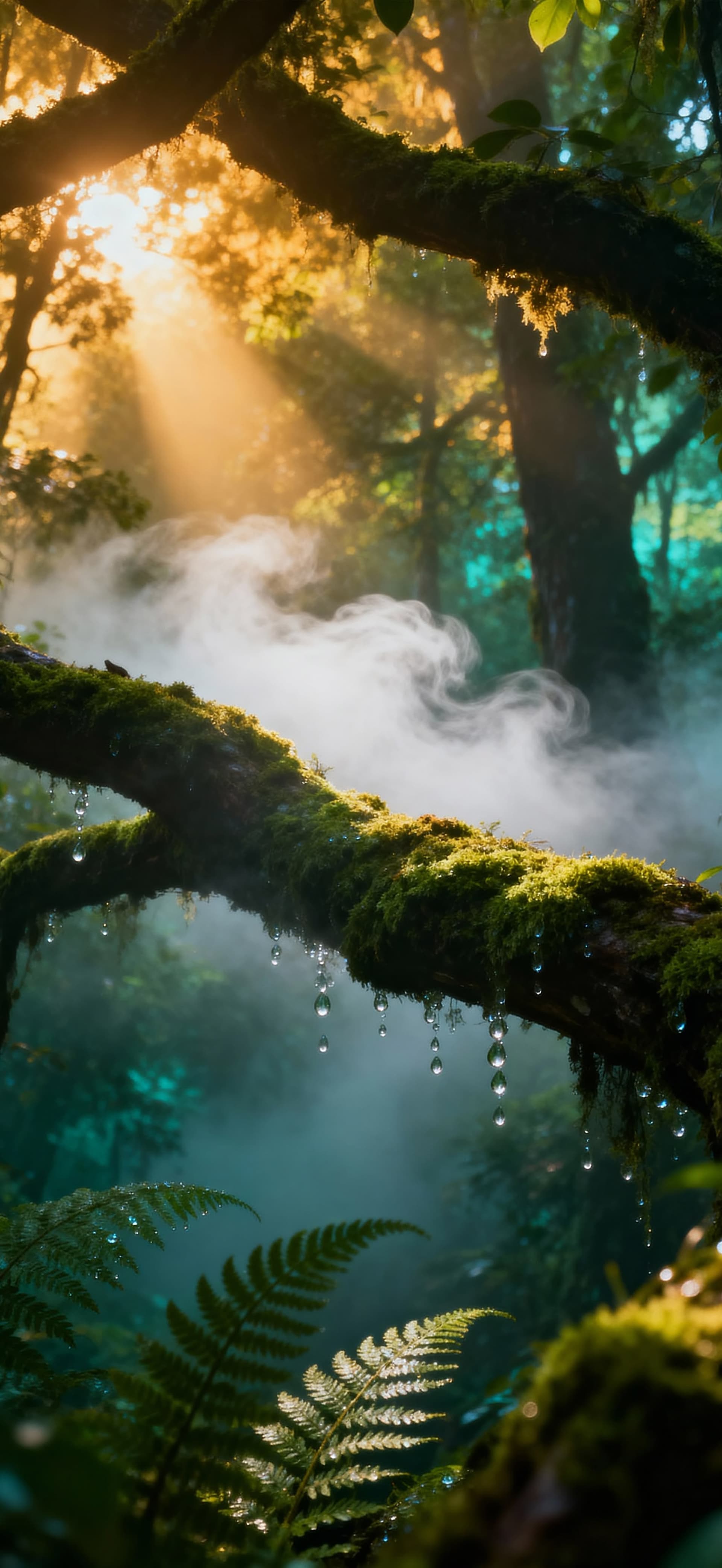 Misty Forest Dawn 2 - Pro phone wallpaper