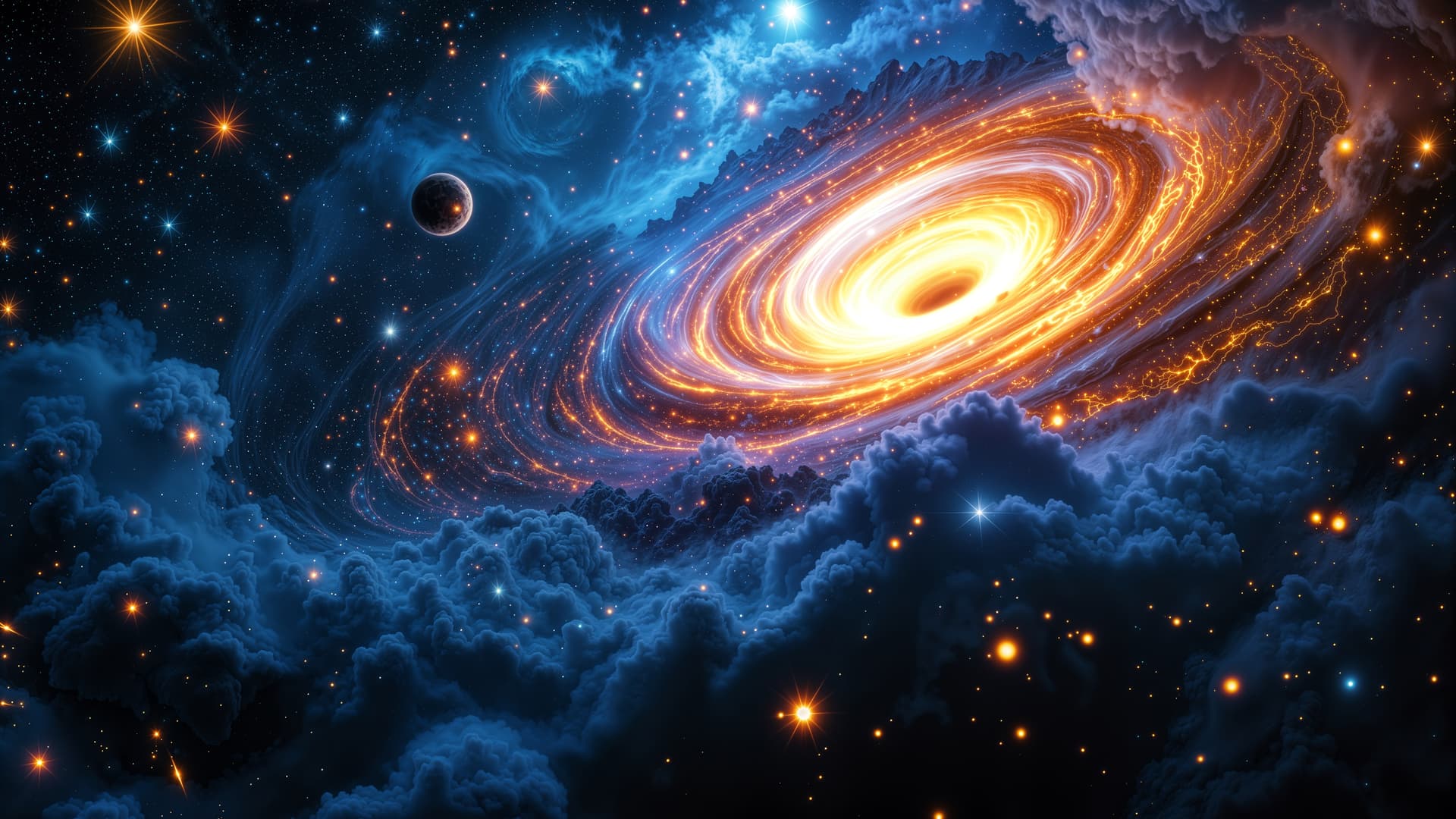 Galactic Swirl Dream - free desktop wallpaper