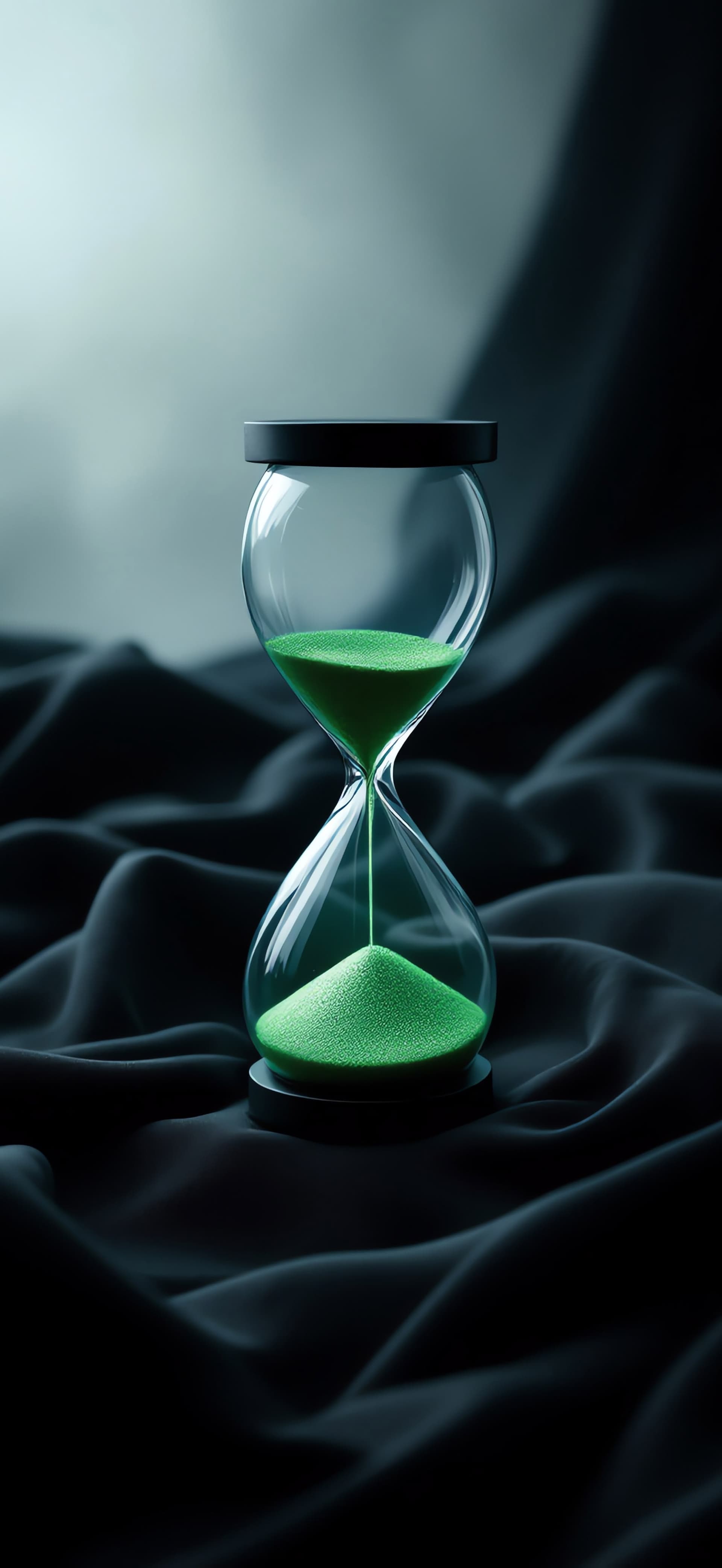 Emerald Hourglass - free phone wallpaper