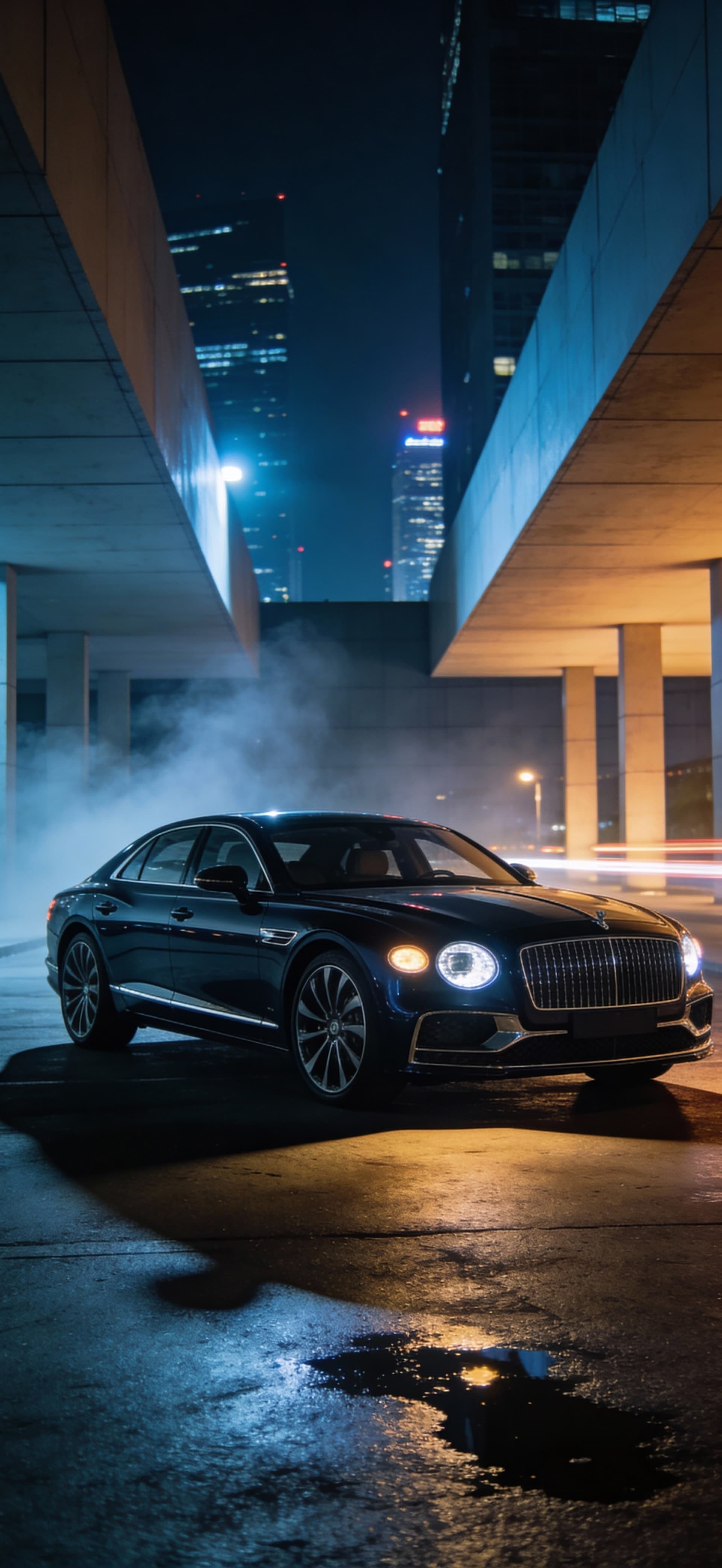 Urban Car Night - free phone wallpaper