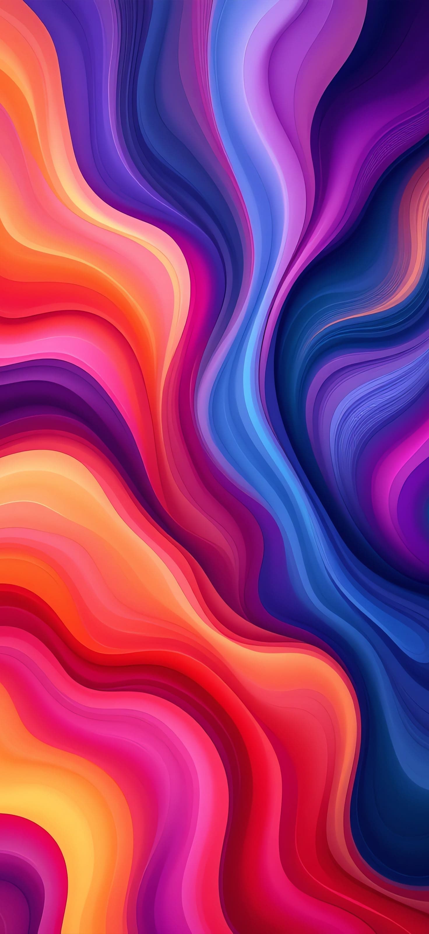 Chromatic Flow Layers 1 - free phone wallpaper