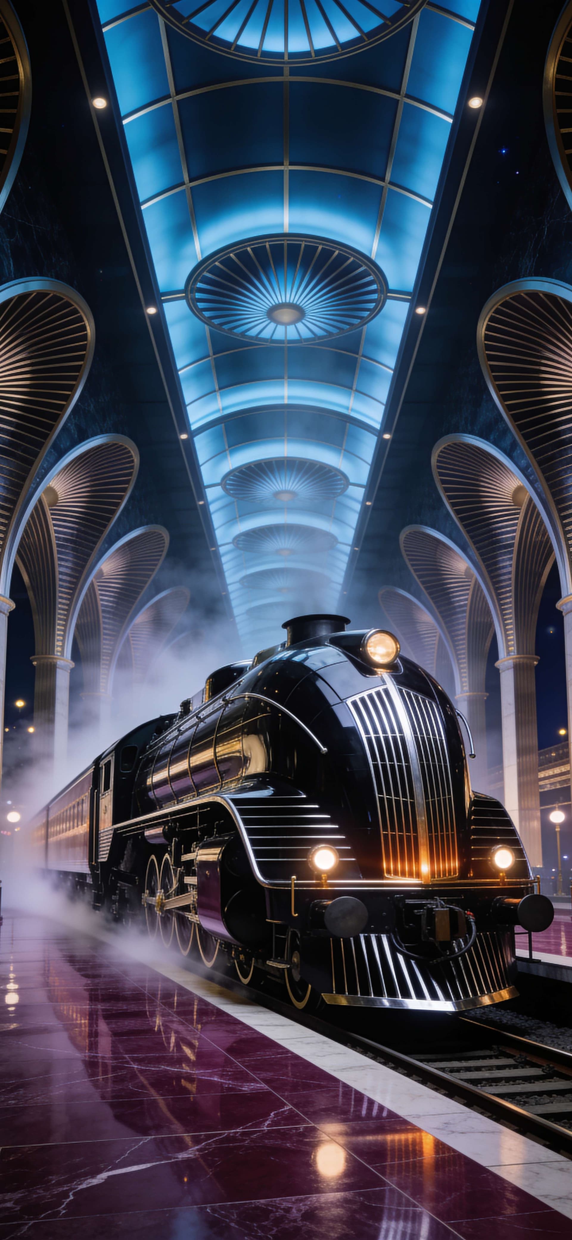 Midnight Steam Express - Pro phone wallpaper