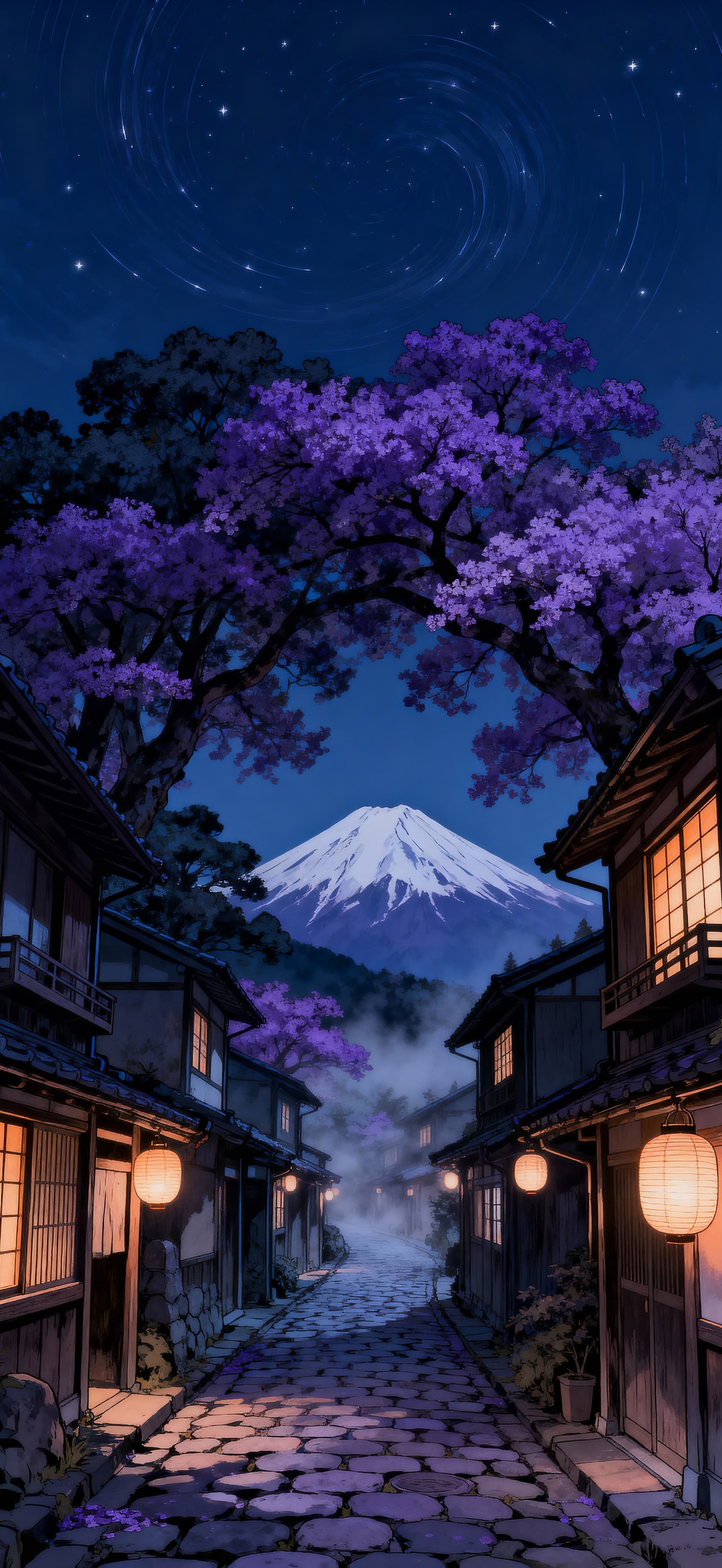 Sakura Lane 1 - free phone wallpaper