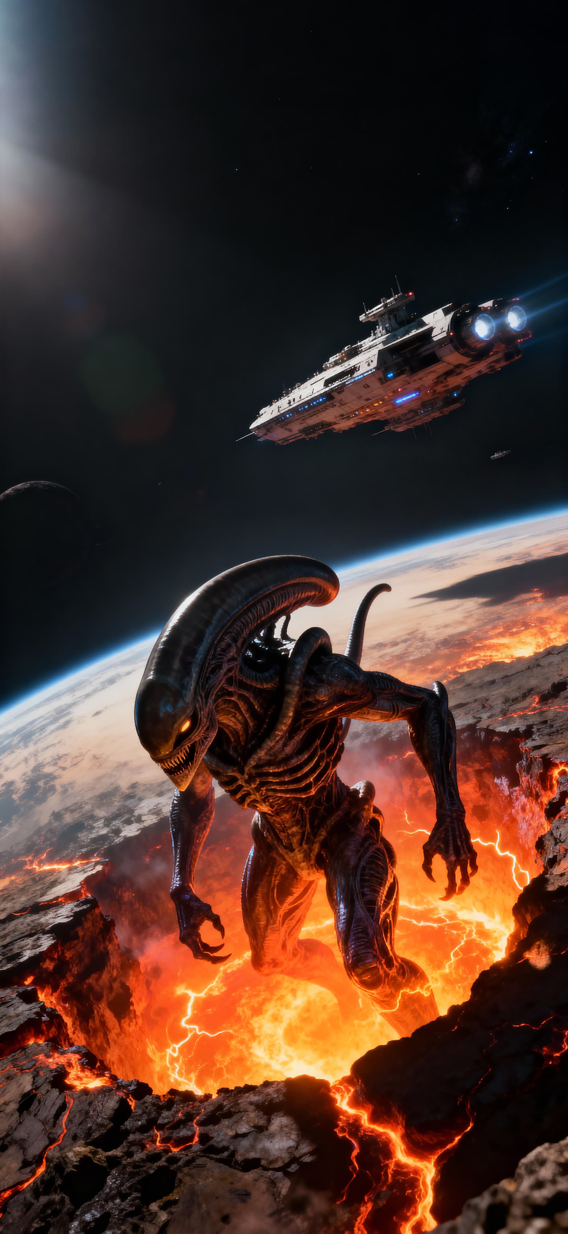 Inferno Invader 2 - free phone wallpaper