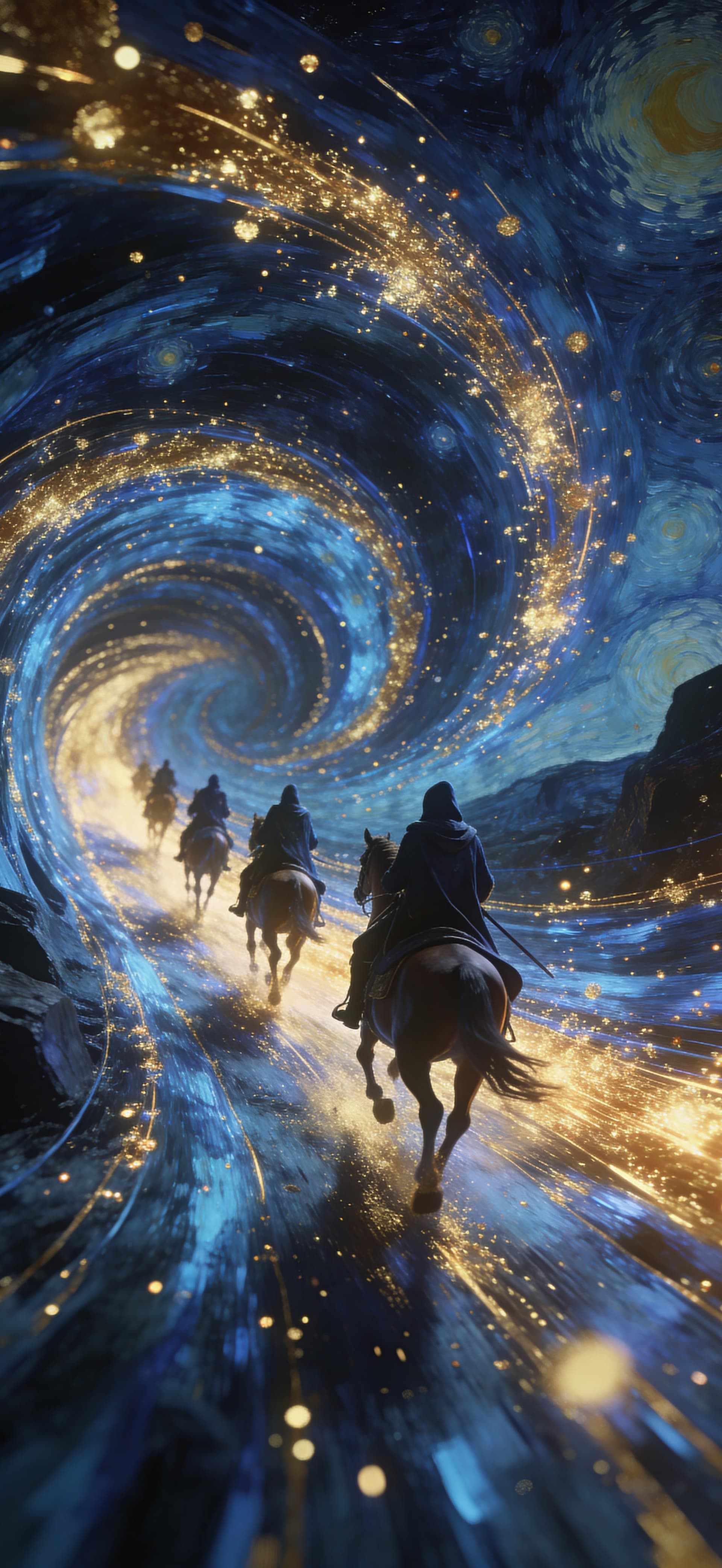 Cosmic Horse Ride - Pro phone wallpaper