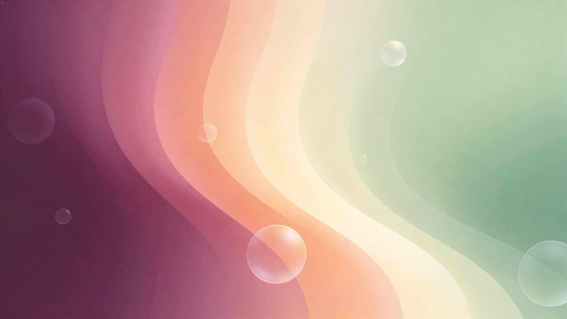 Pastel Bubble Waves - free desktop wallpaper
