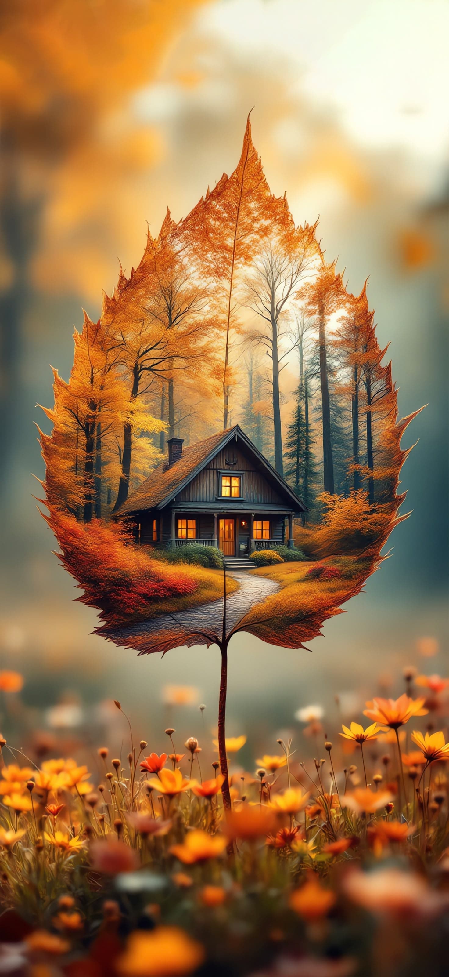 Leaf of Dreams 1 - Pro phone wallpaper