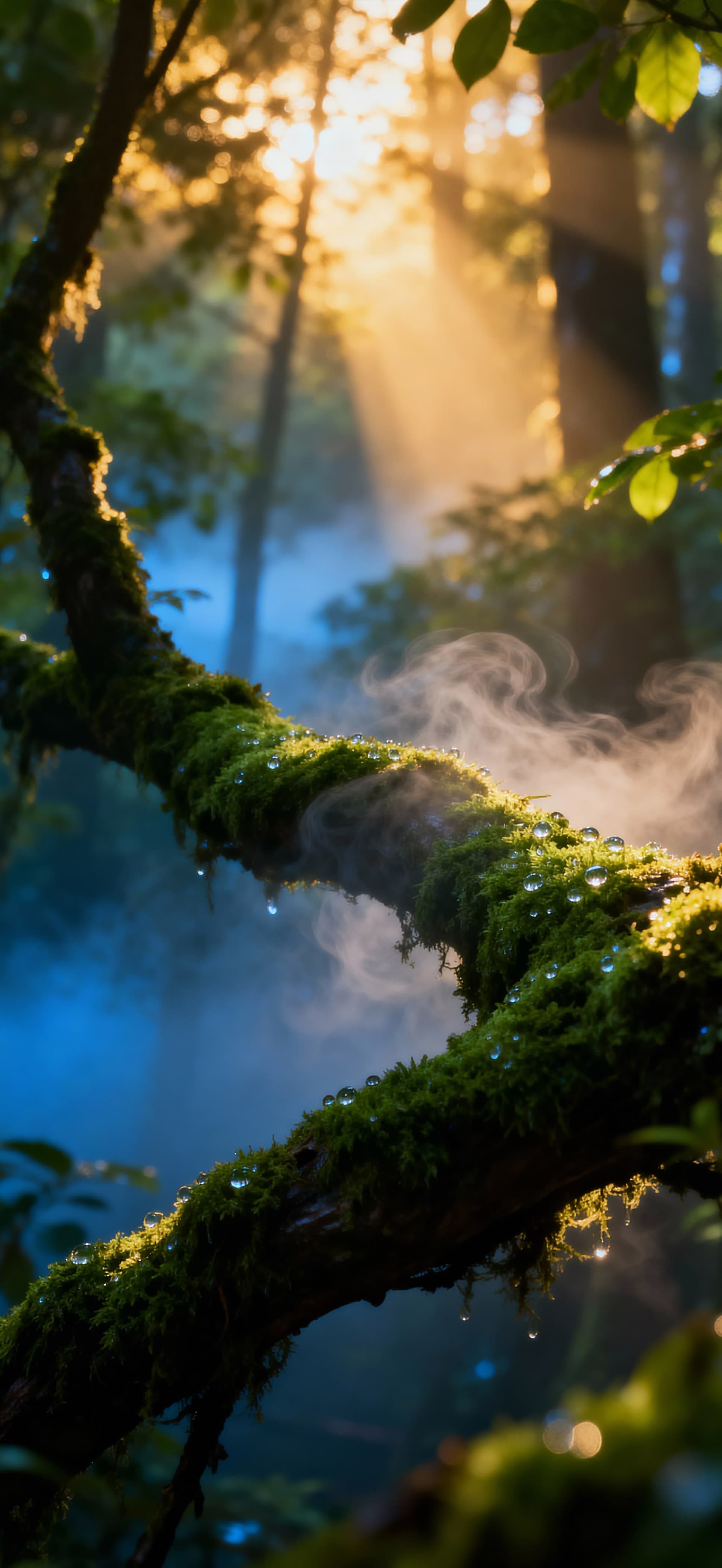 Misty Forest Dawn 1 - Pro phone wallpaper