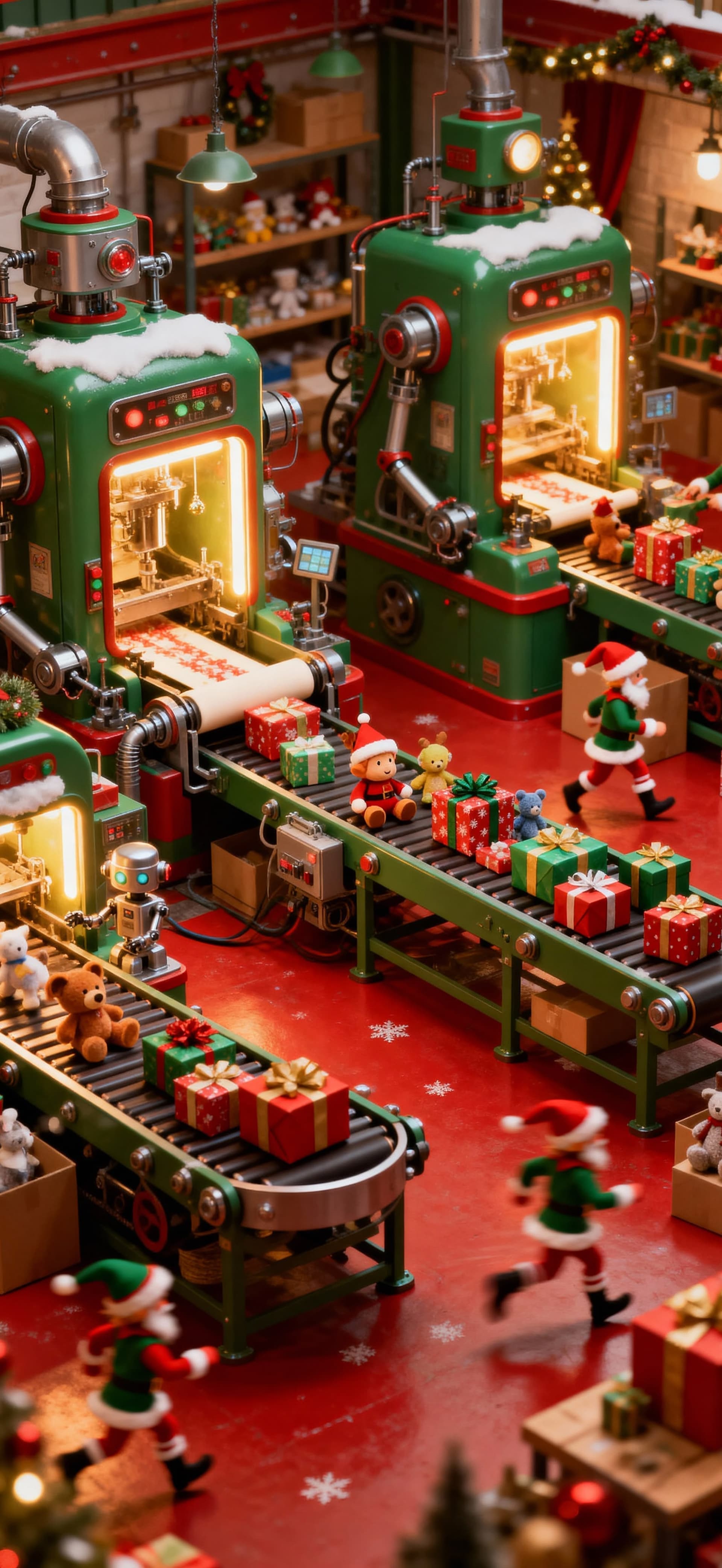 Christmas Presents and Joy Factory 7 - Pro phone wallpaper