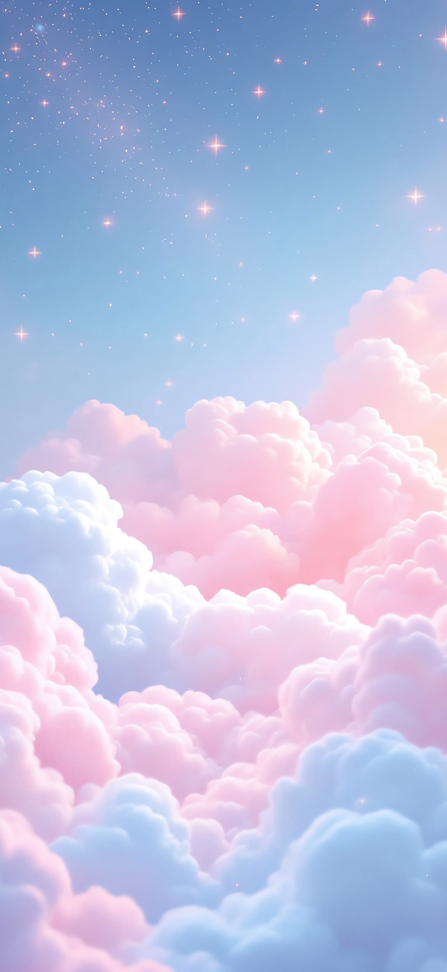 Soft Pastel Clouds 3 - free phone wallpaper
