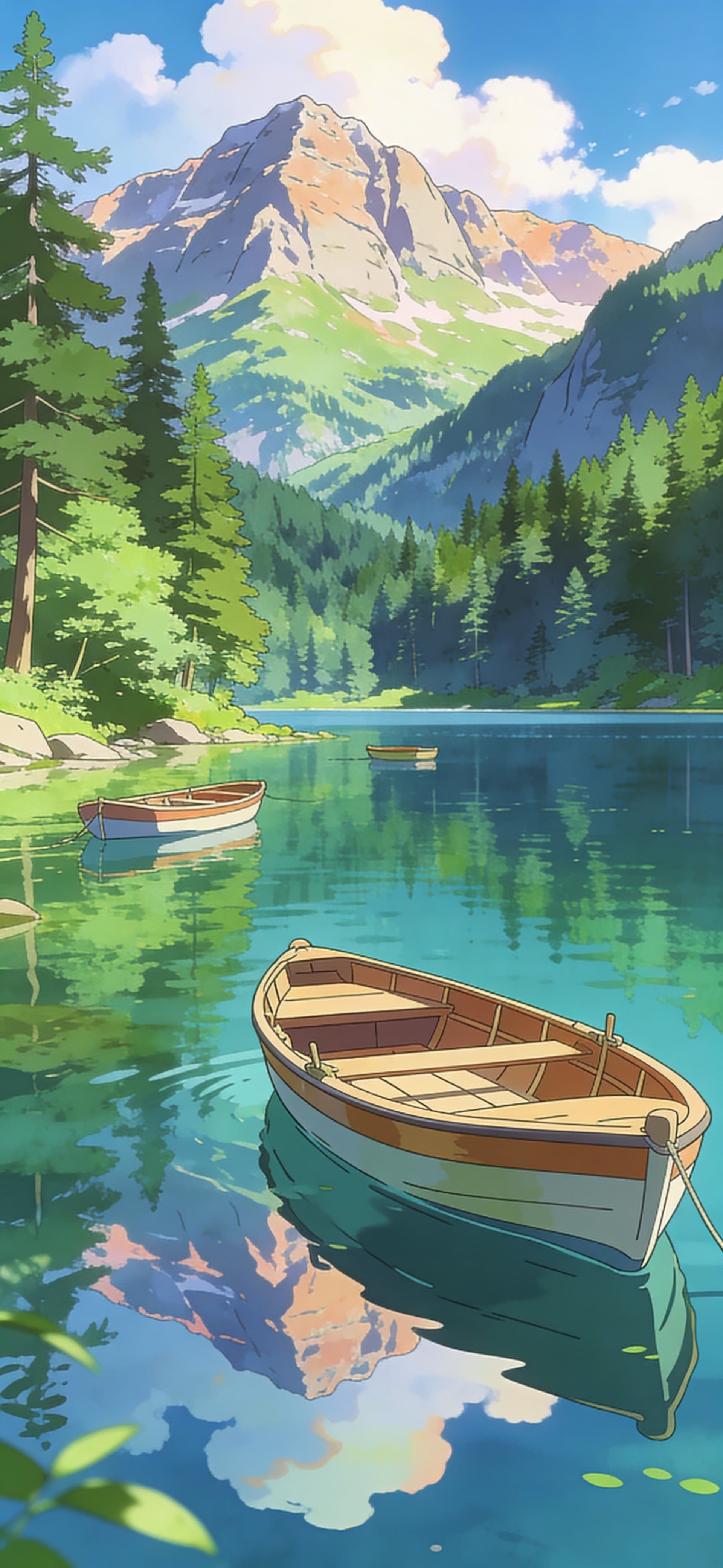 Lakeside Mountain Serenity - free phone wallpaper
