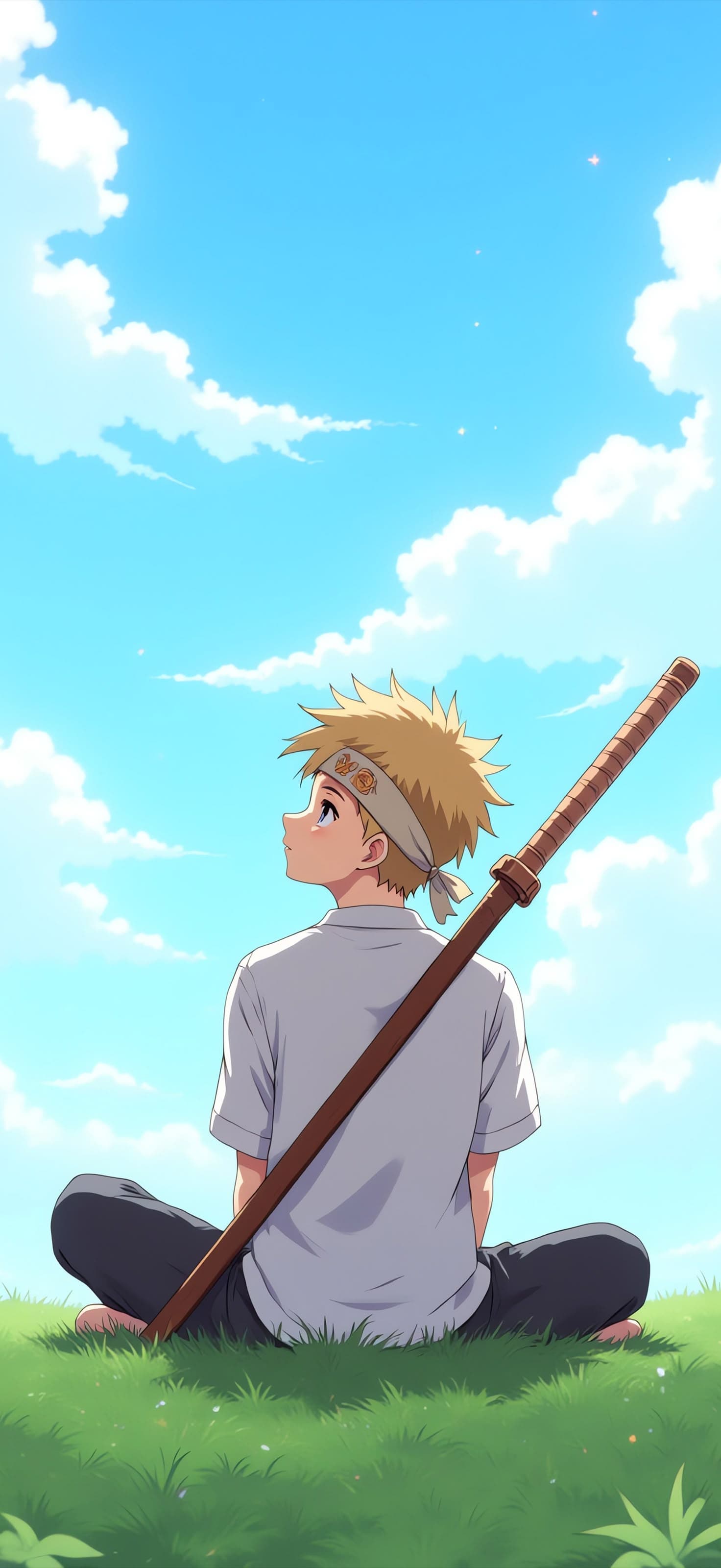 Sword Boy Daydream 1 - free phone wallpaper