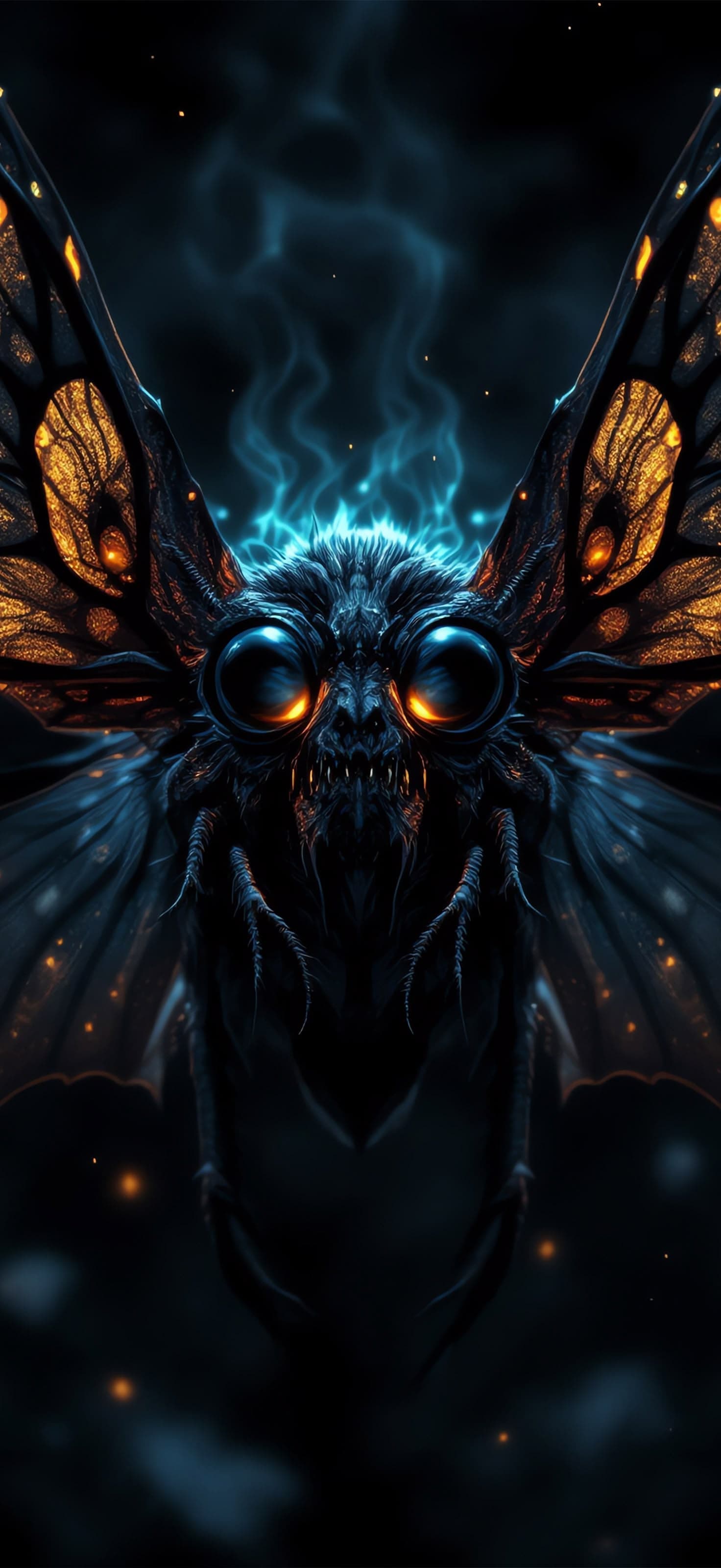 Burning Eyes Insect - Pro phone wallpaper