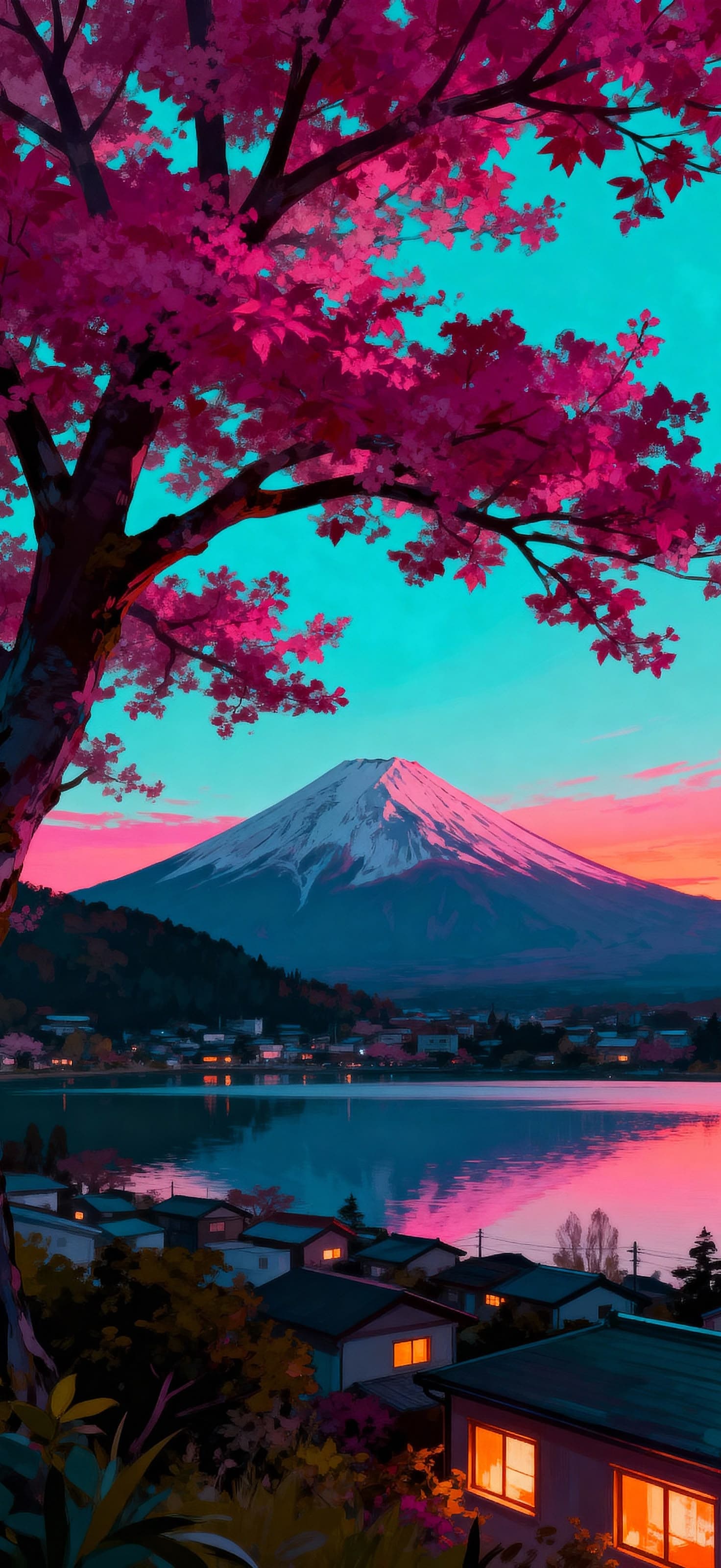 ChatGPT said:  Mount Fuji Sunset 2 - Pro phone wallpaper