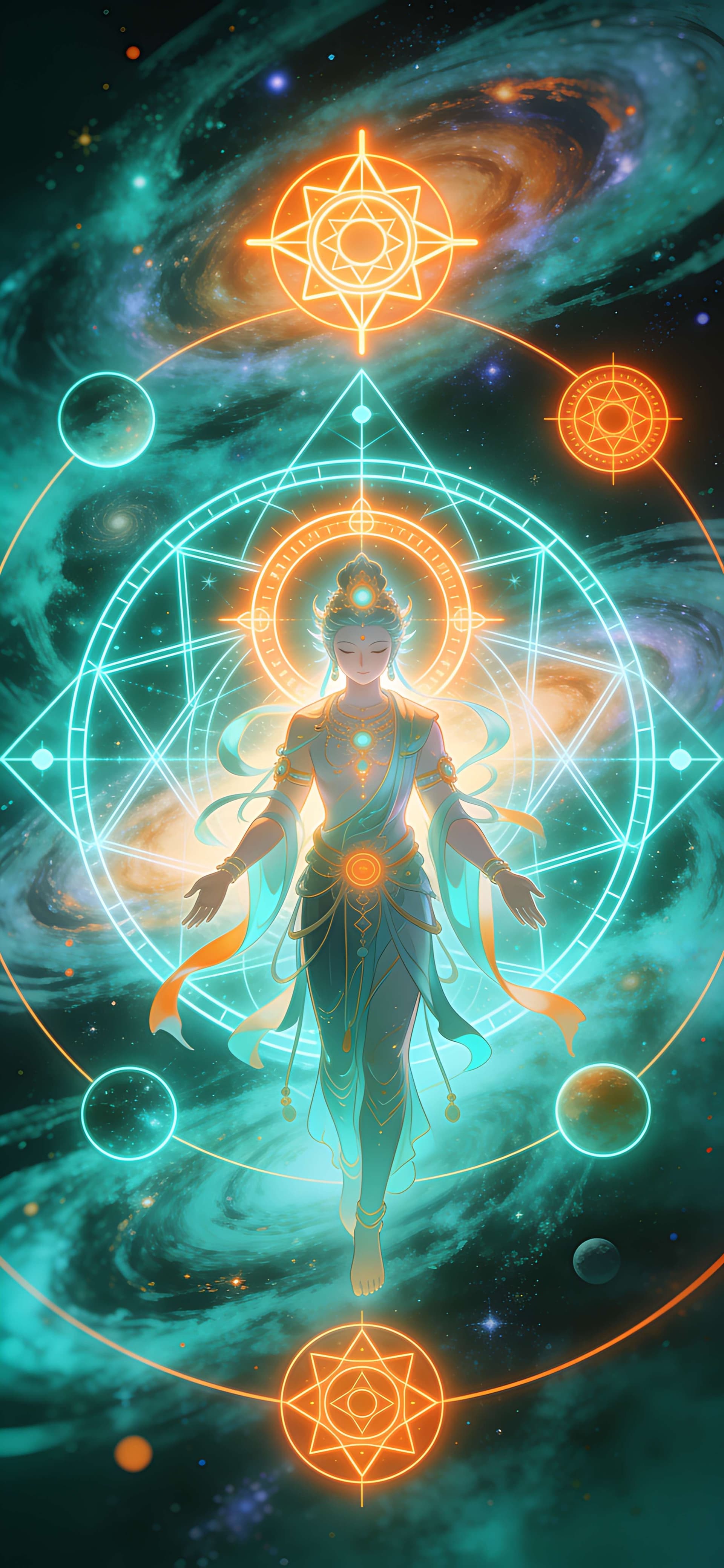 Cosmic Soul Alignment - Pro phone wallpaper